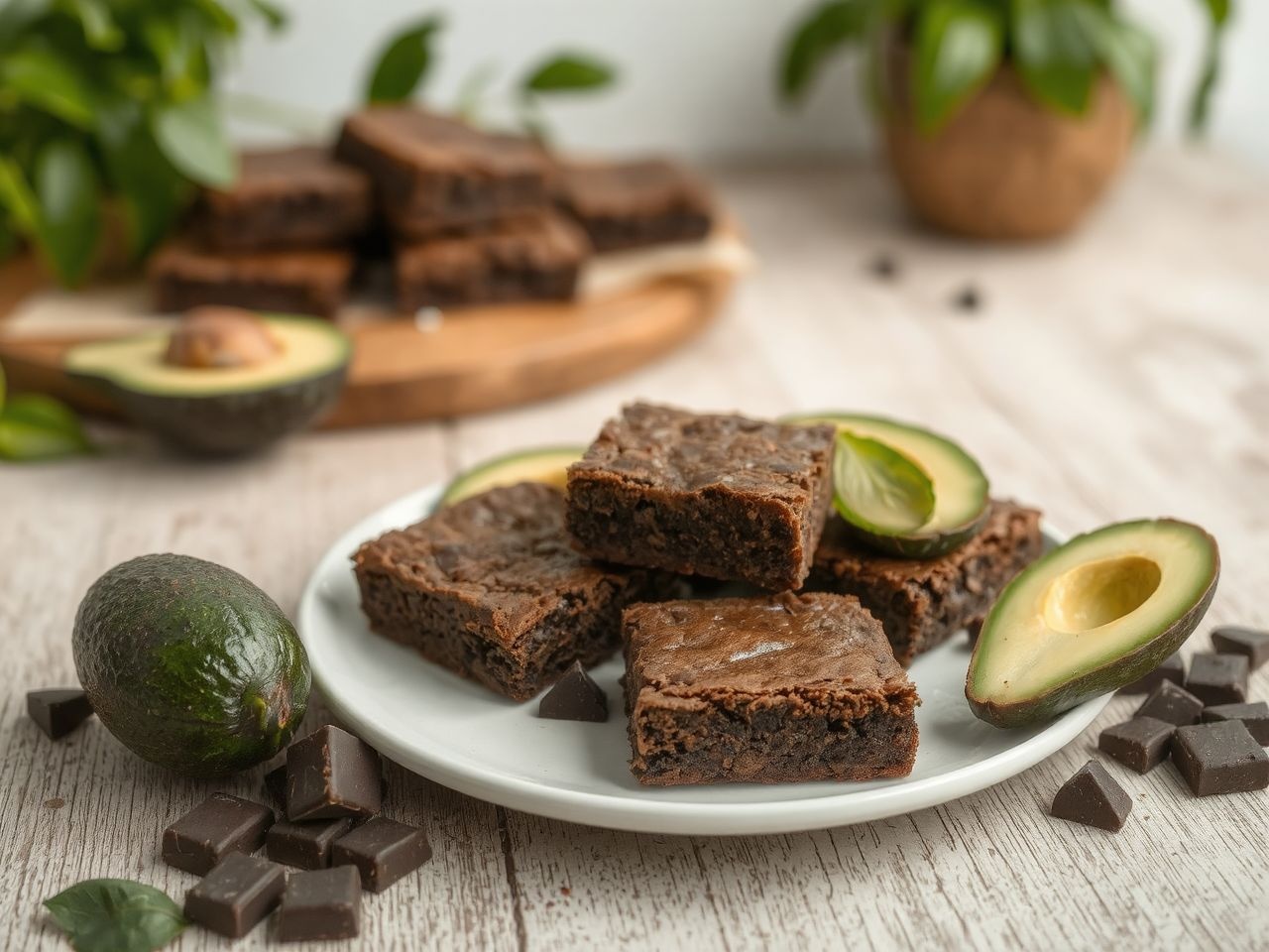 Az avokádó természetes zsírokkal egészíti ki a brownie-t.