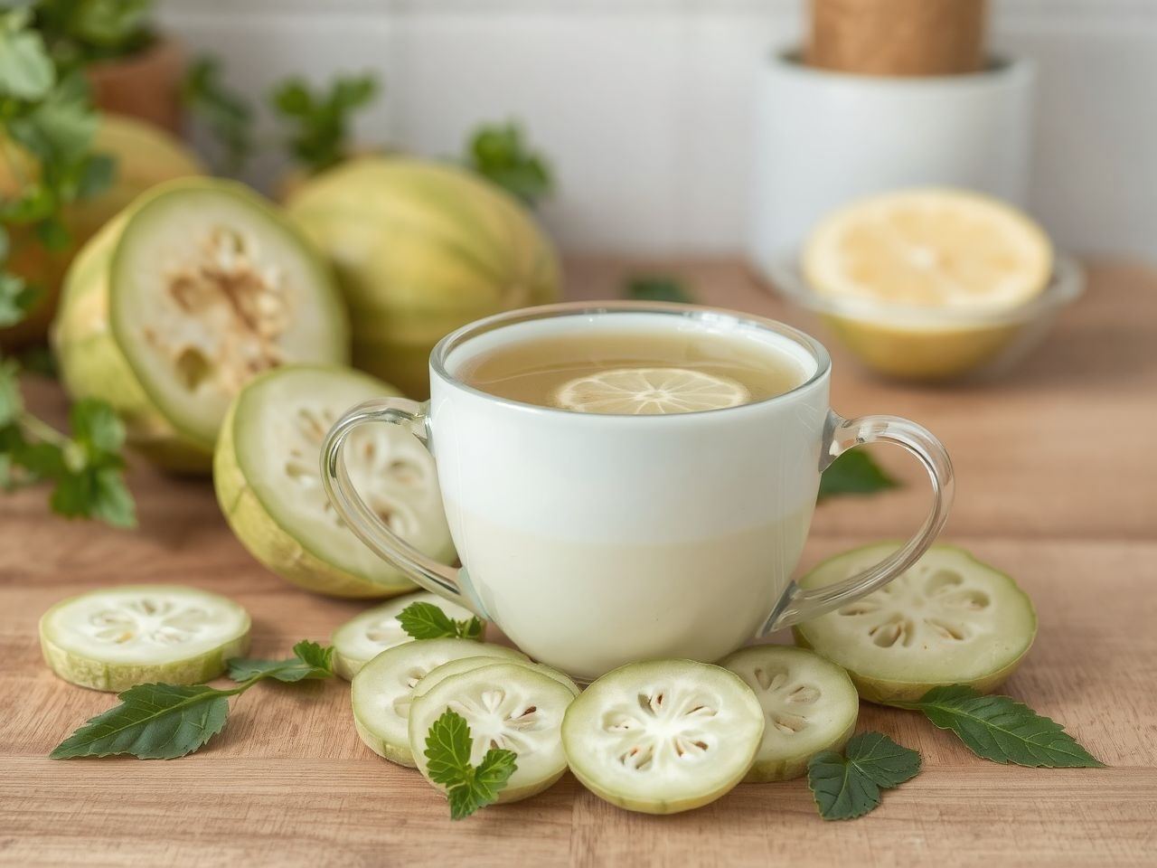A keserű uborka tea segíti az egészséges anyagcsere fokozását.