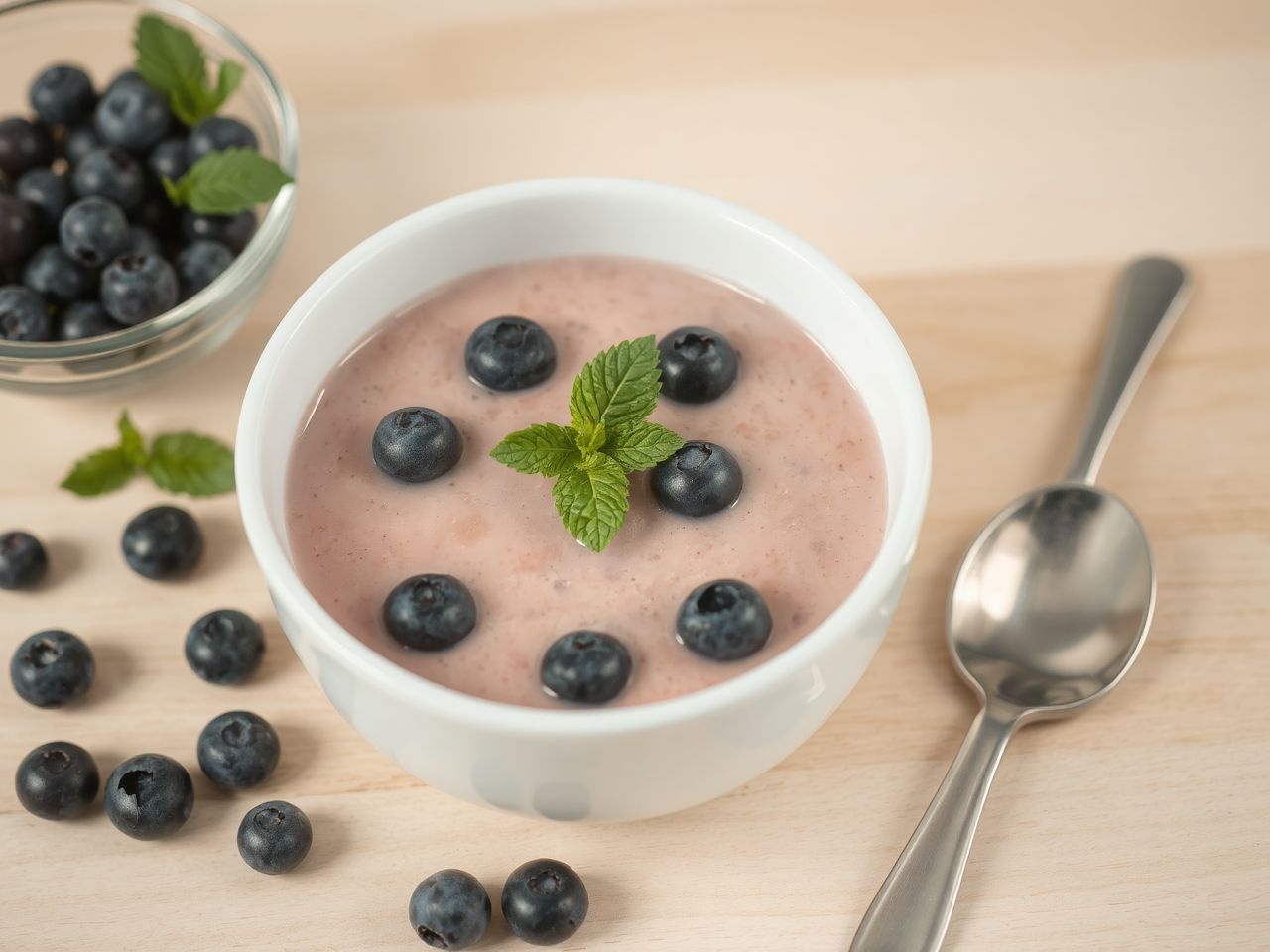 Az áfonyakrémleves természetes antioxidánsokban gazdag, ideális gyerekeknek.
