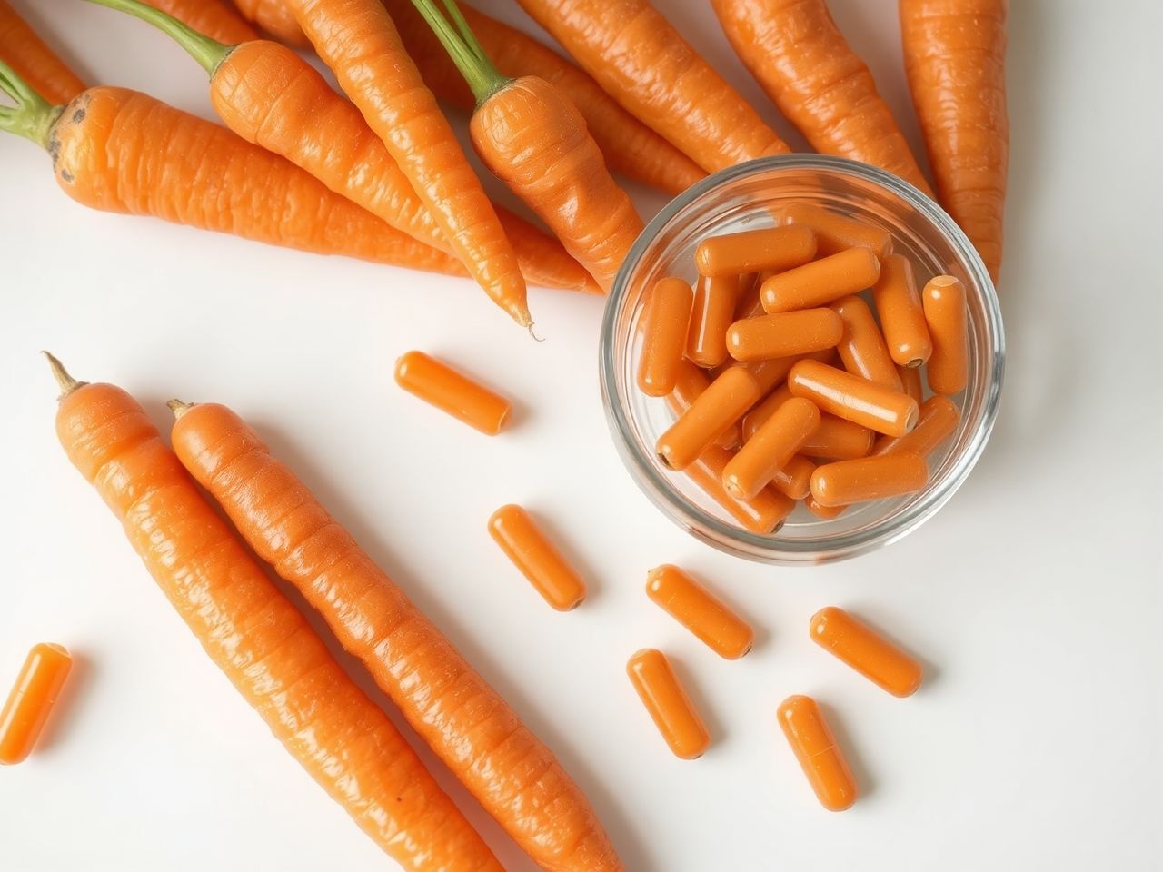 A sárgarépa-alapú étrend-kiegészítők C-vitaminhiány esetén ajánlottak.