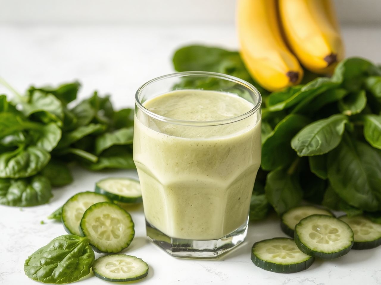 A zöldségek vitamindúsabbá és táplálóbbá teszik a banánturmixot.