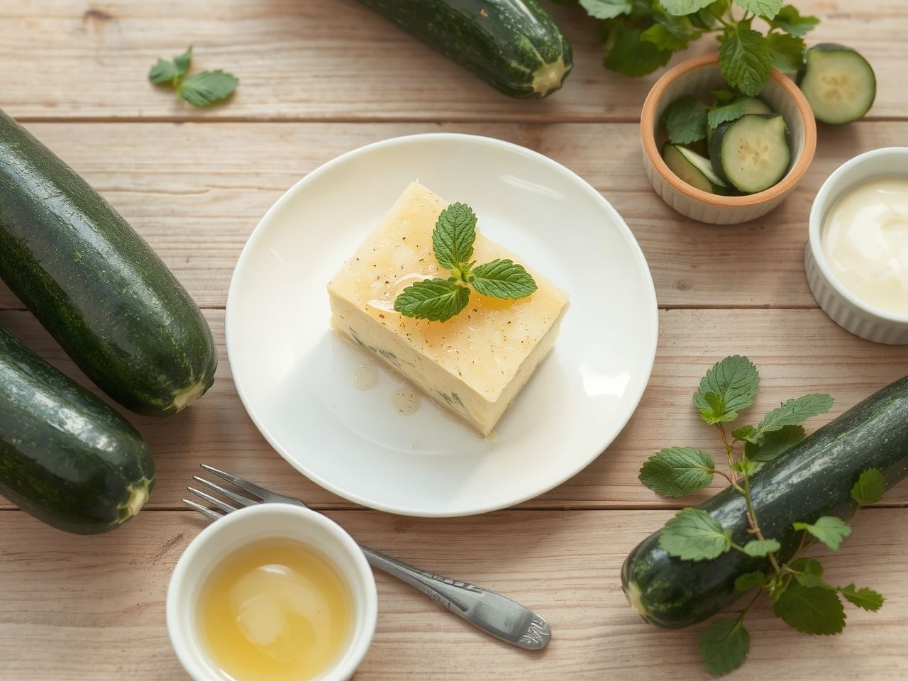 A cukkini puding hűsítő, egészséges meglepetés nyári vendégeknek.