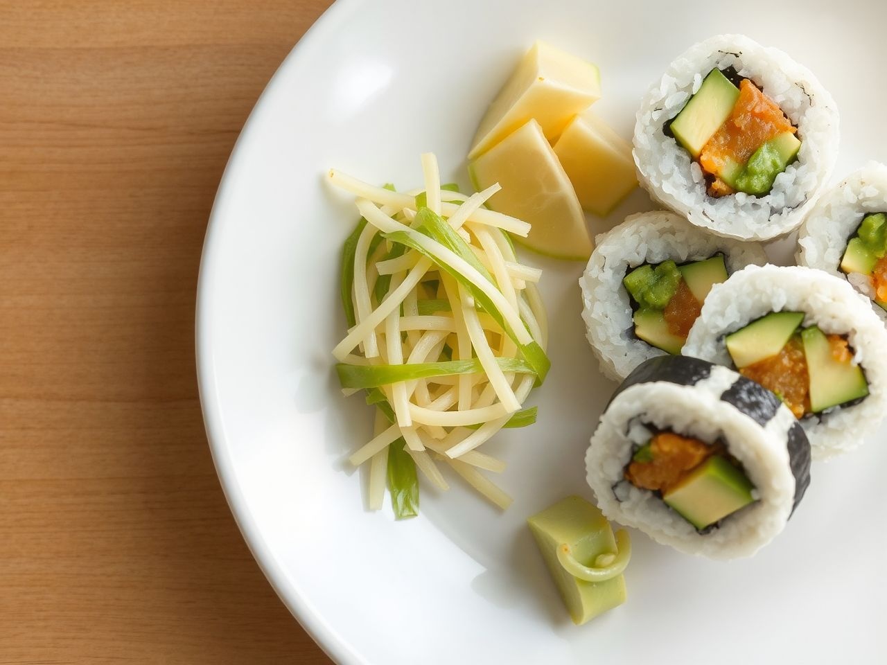 A wasabi és gyömbér emésztést segítik, ízeket gazdagítják.