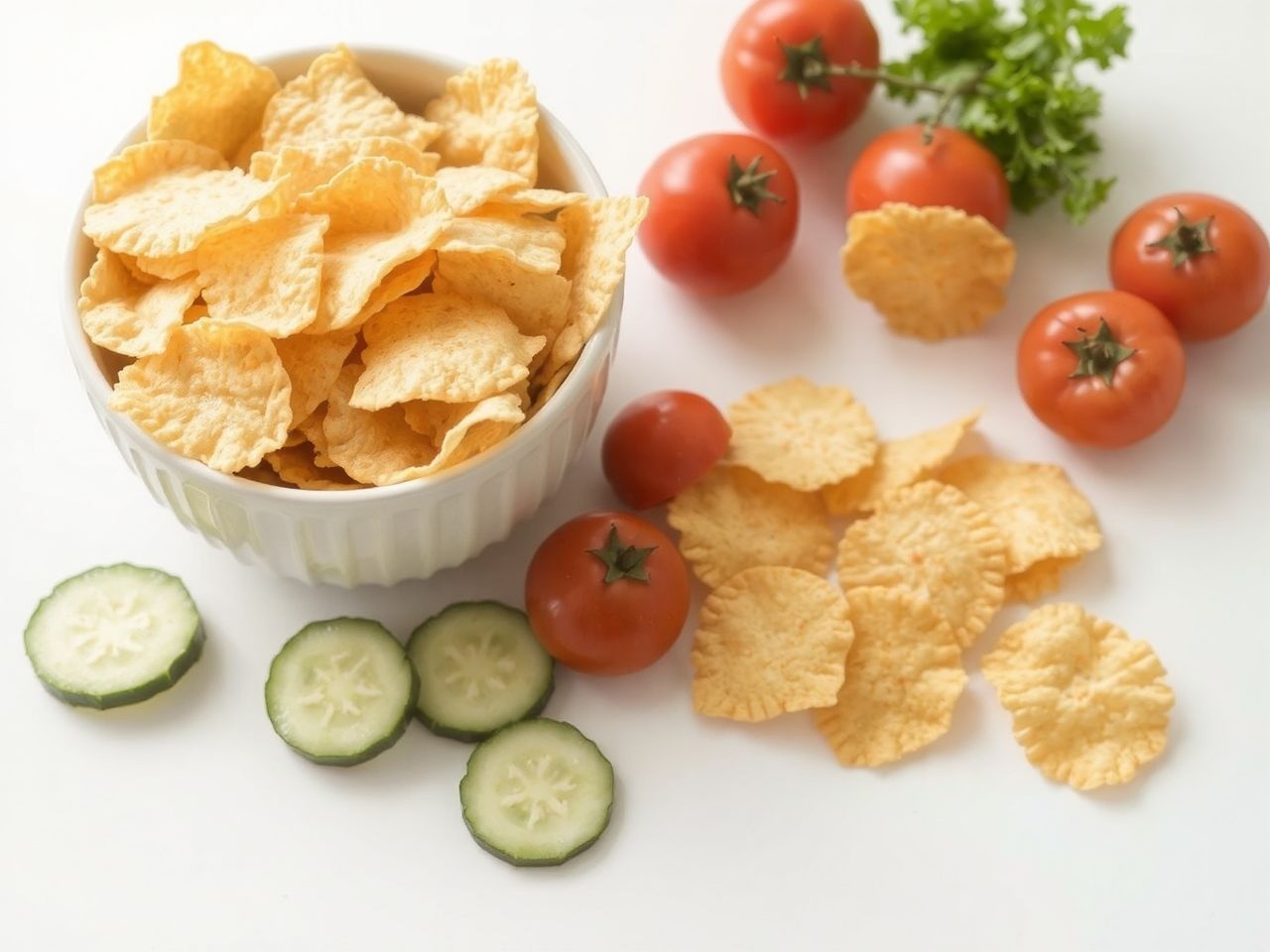 A rizs chips gluténmentes és alacsony kalóriatartalmú nassolnivaló.