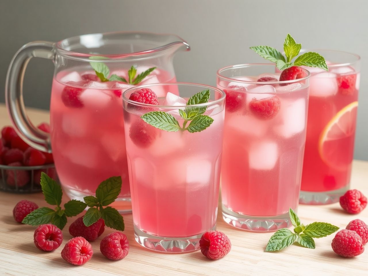 A málna kiváló alapanyag frissítő koktélok és limonádék számára.