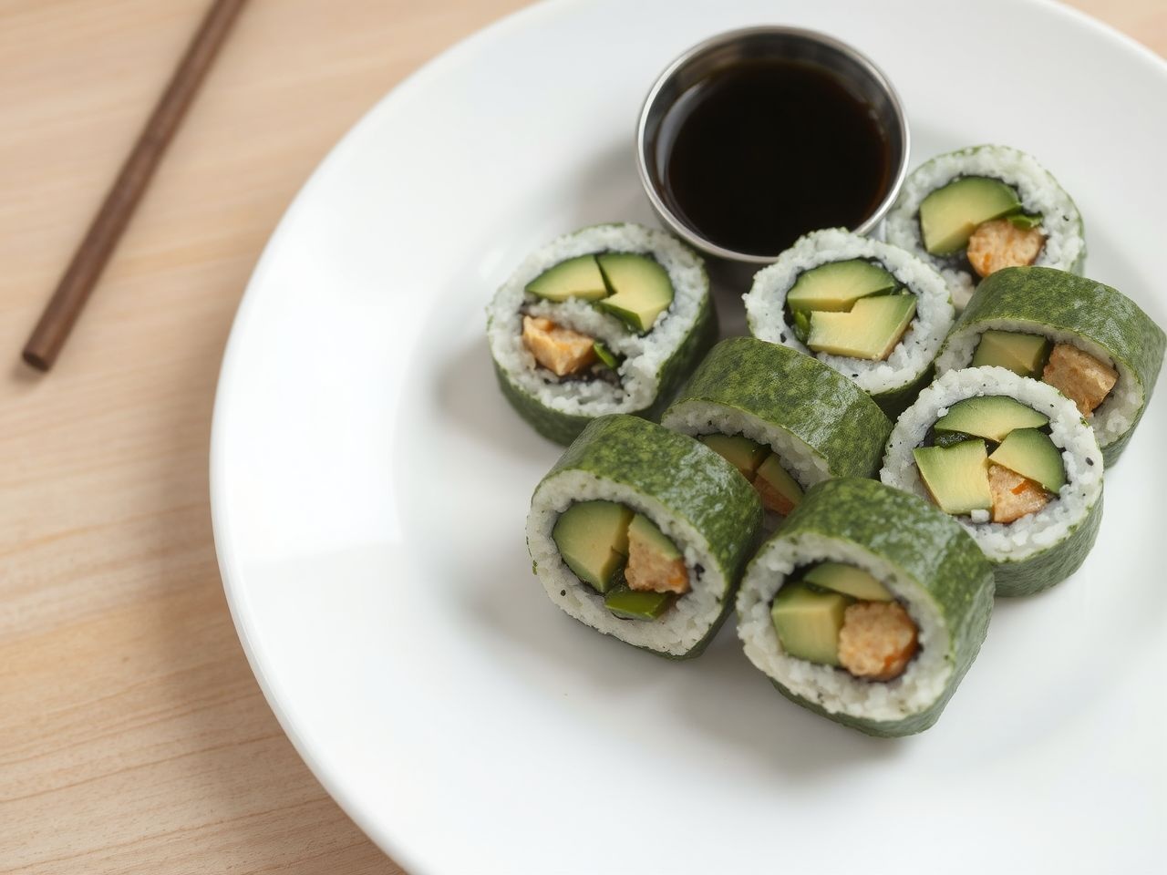Az avokádó krémes textúrája tökéletes a sushihoz.