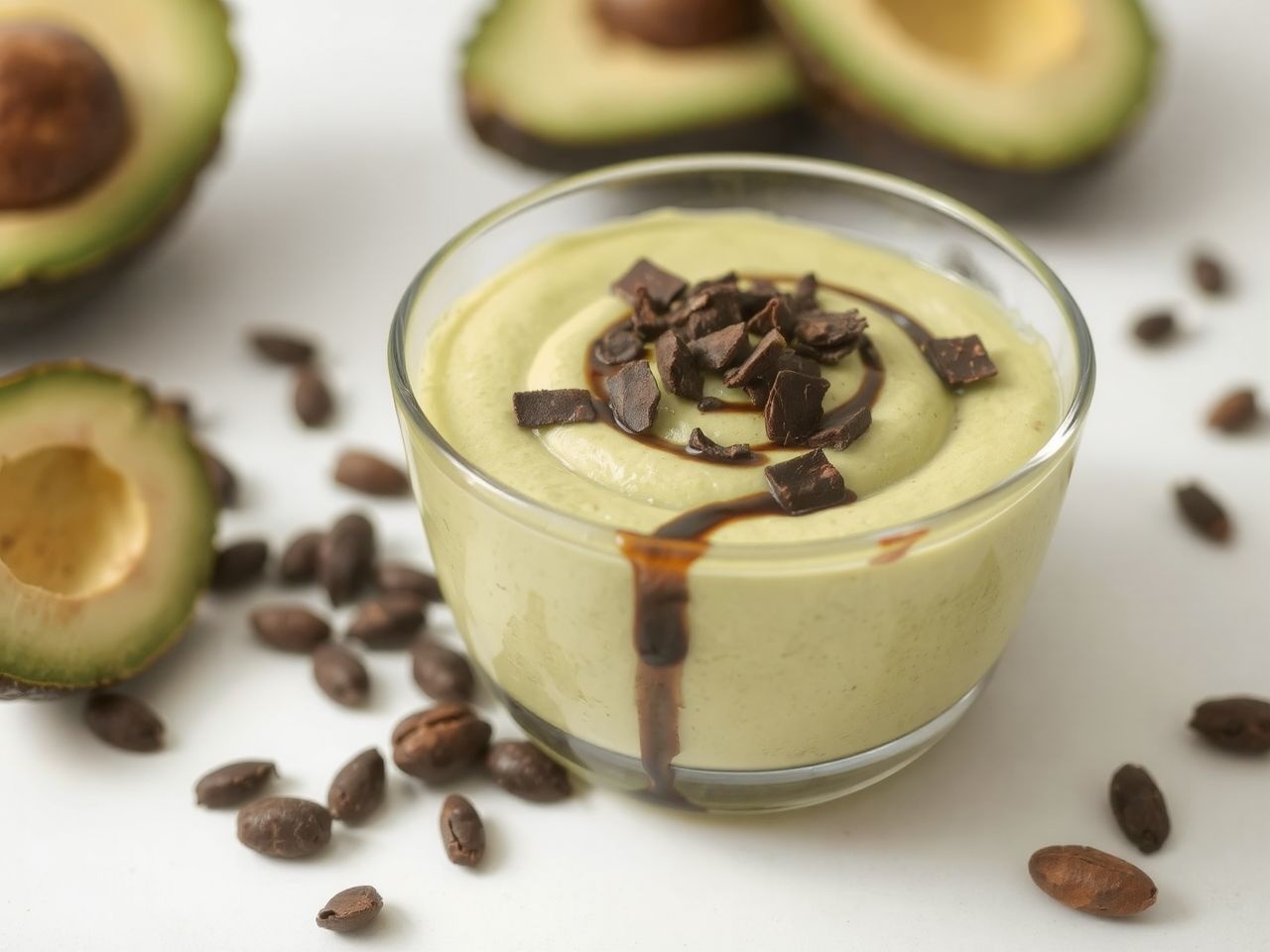 A csokoládés avokádó mousse krémes élvezet cukor nélkül.