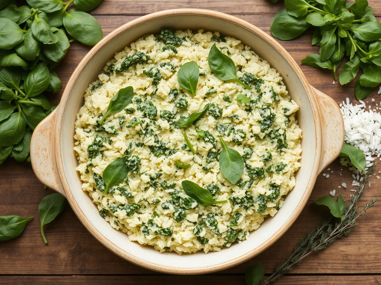 A rakott spenót rizzsel egészséges mediterrán és magyar ízek harmóniája.