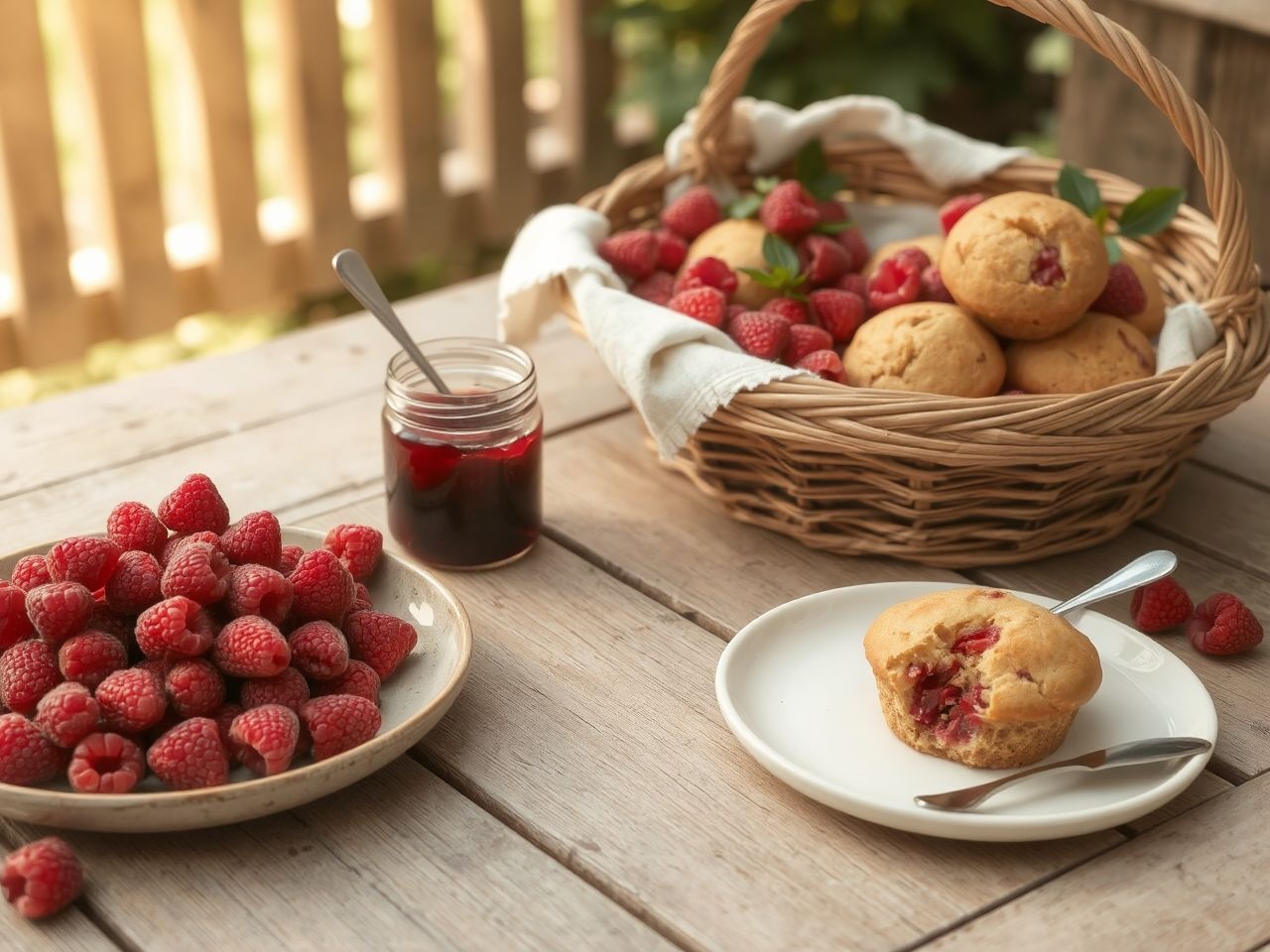 A málnás muffin közösen sütve erősíti a gyerekek barátságát.