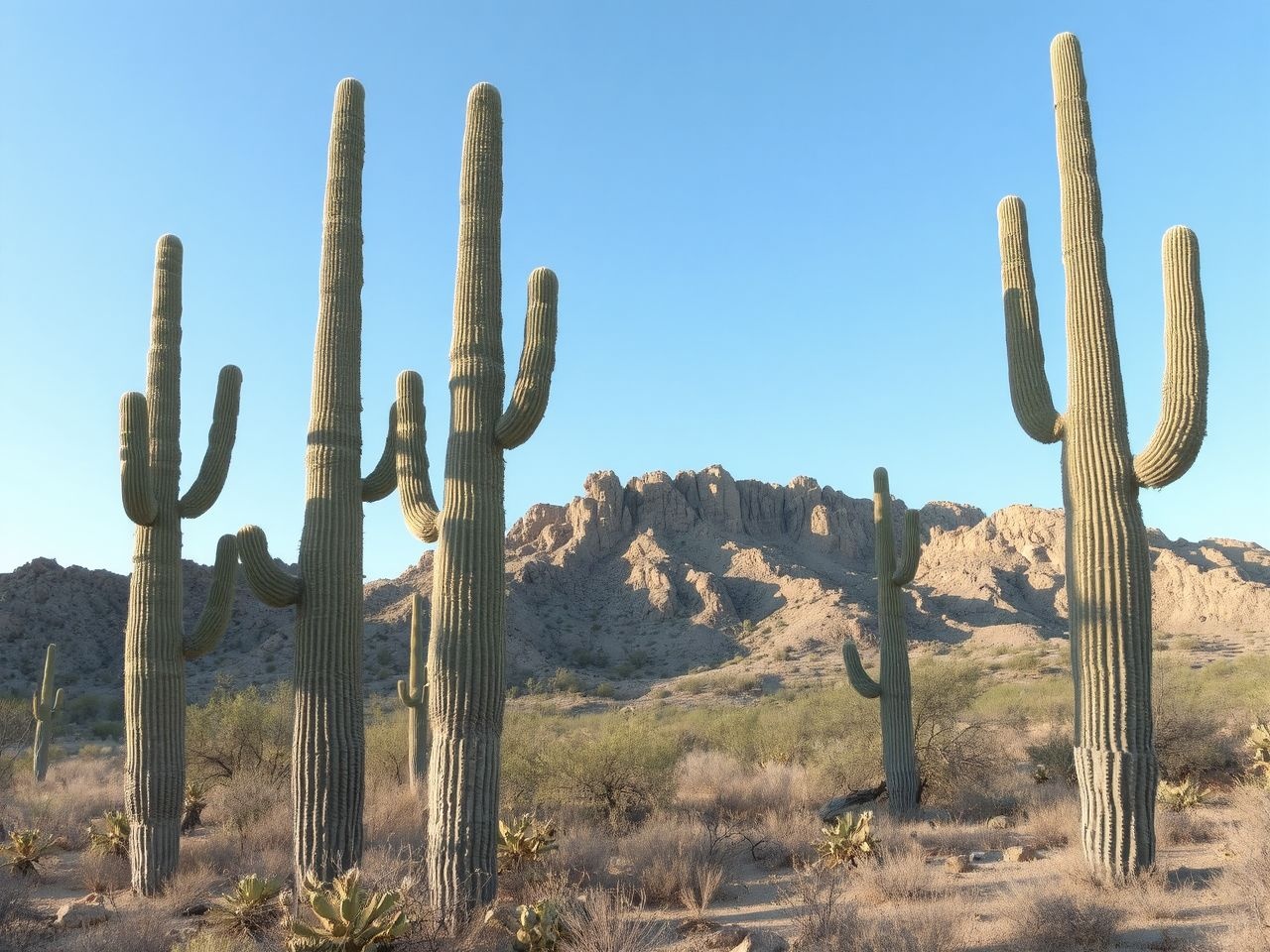 A Saguaro Nemzeti Parkban a sivatag élő szimbóluma él.