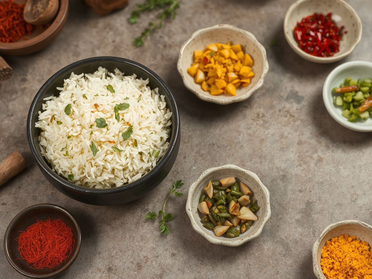 A basmati rizs illata fokozza az indiai fogások élményét.