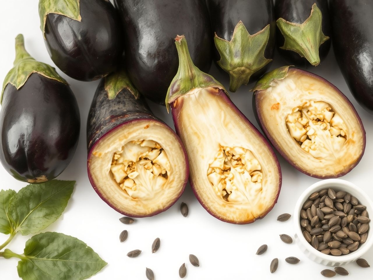 A padlizsán magjai gazdagok antioxidánsokban és rostokban.