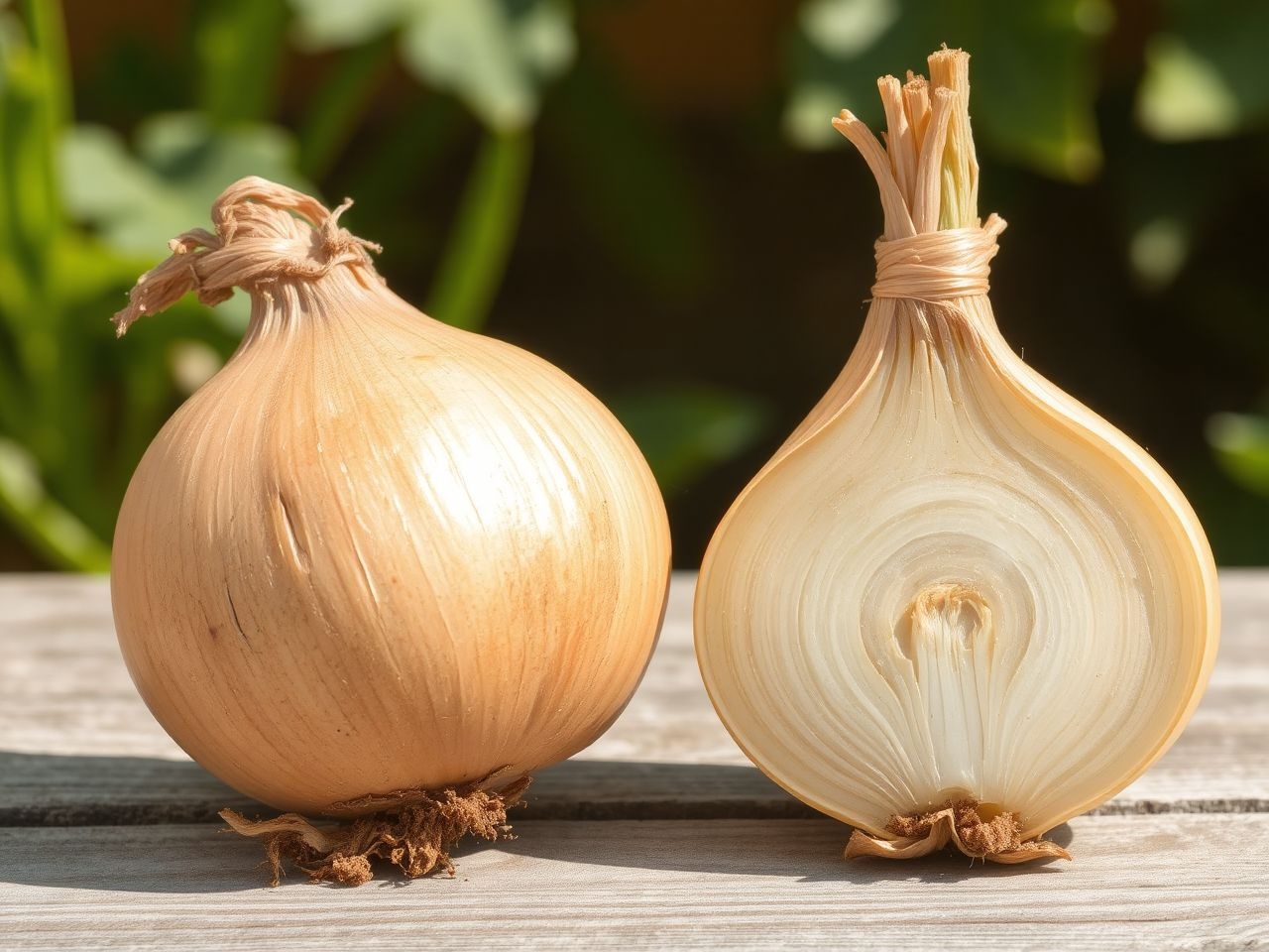A vadon termő sárga hagyma intenzívebb aromájú és kisebb.