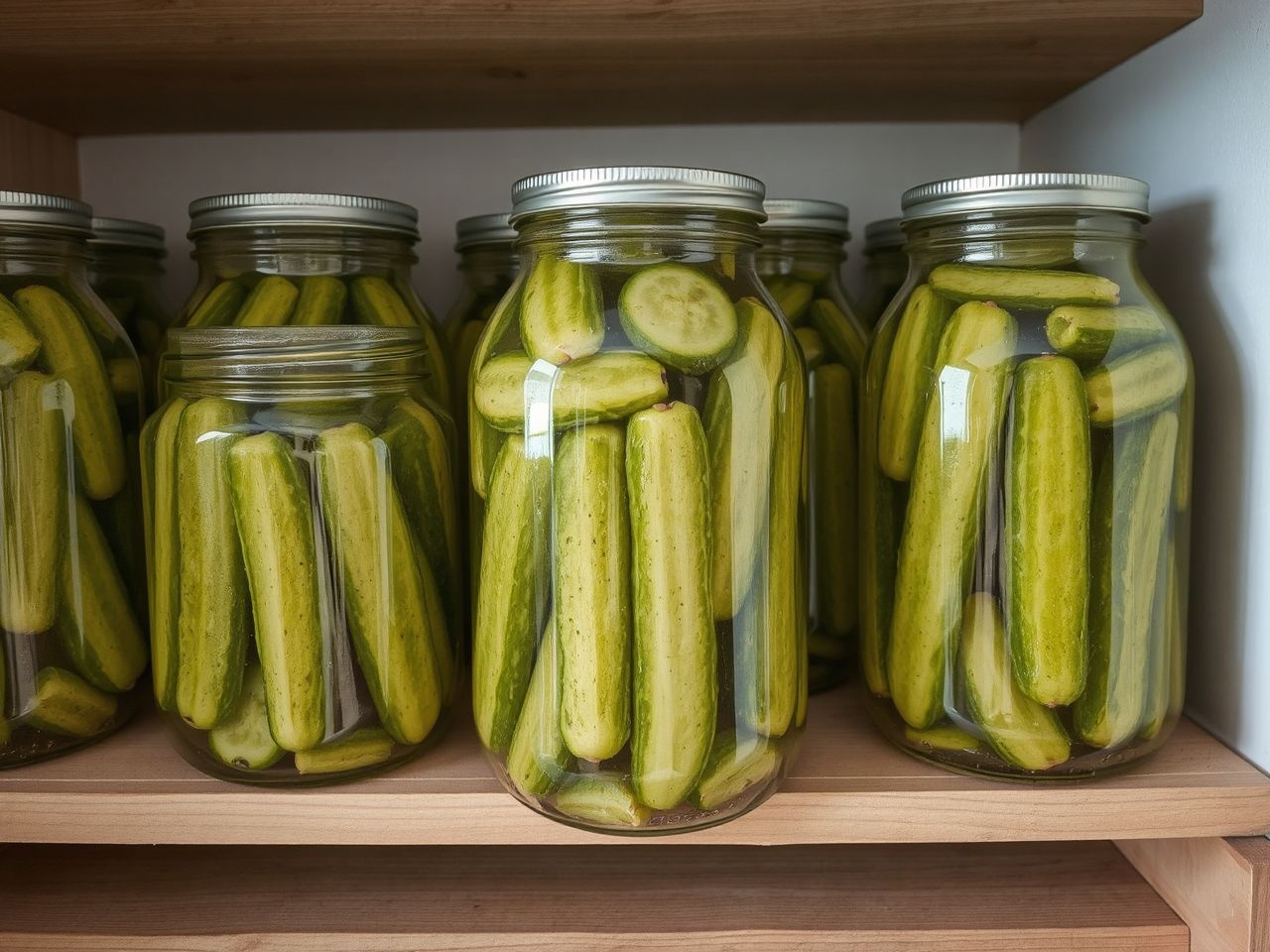 A kovászos uborka téli tárolással egész évben friss élvezetet nyújt.