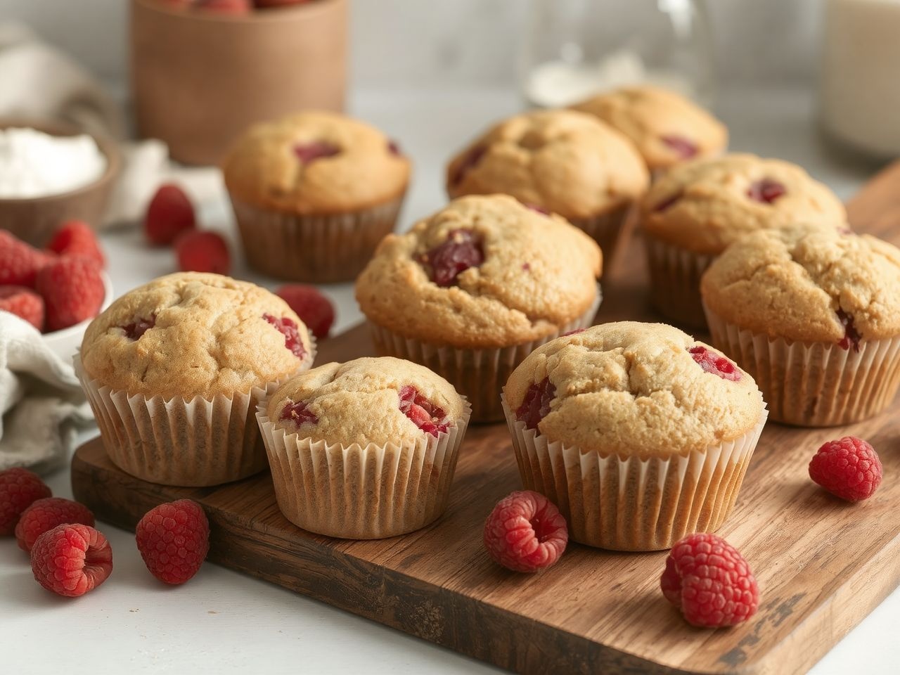 A muffinhoz szobahőmérsékletű hozzávalók a legjobbak.