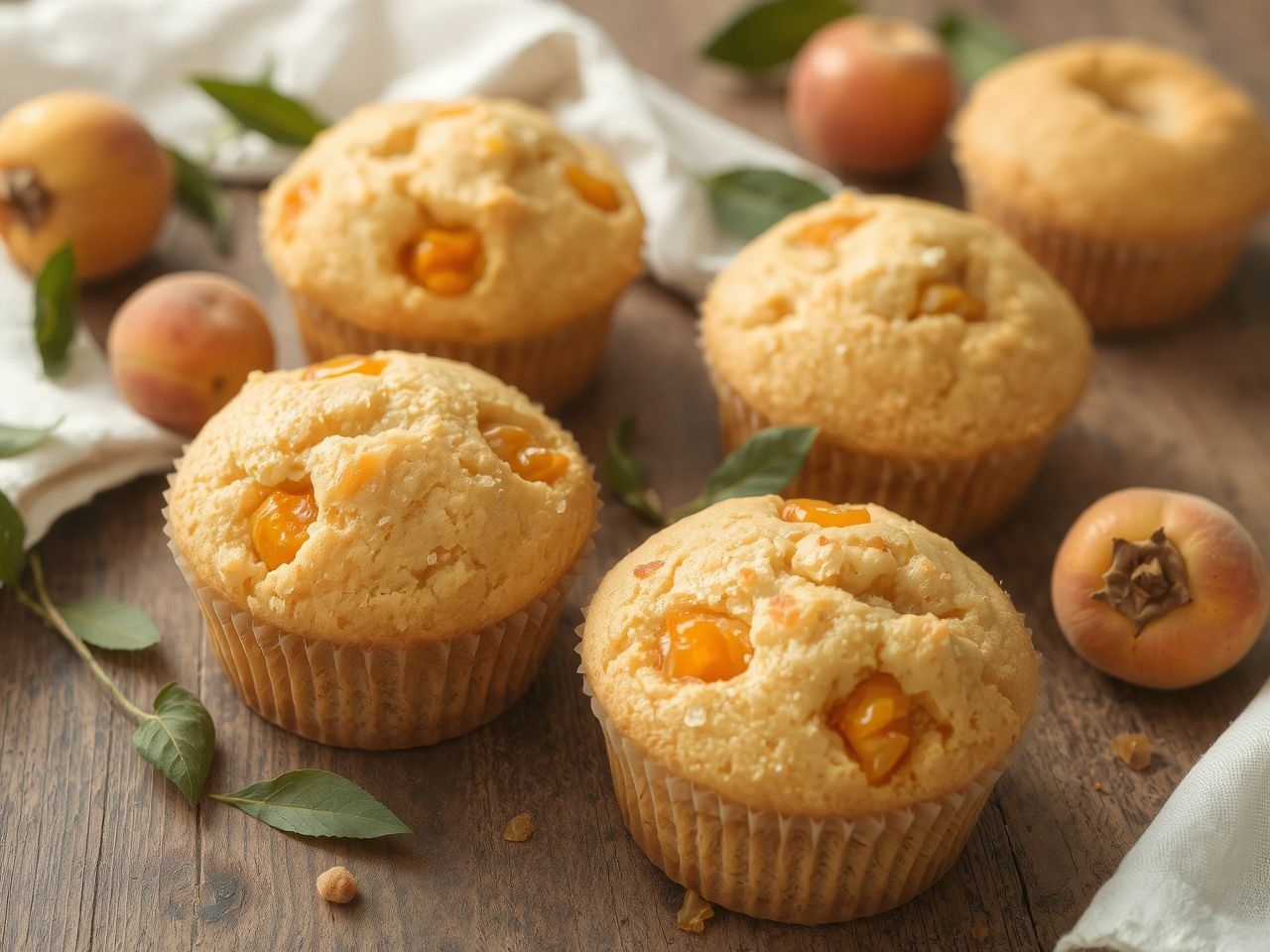A friss sárgabarack íze a tökéletes muffin titka.