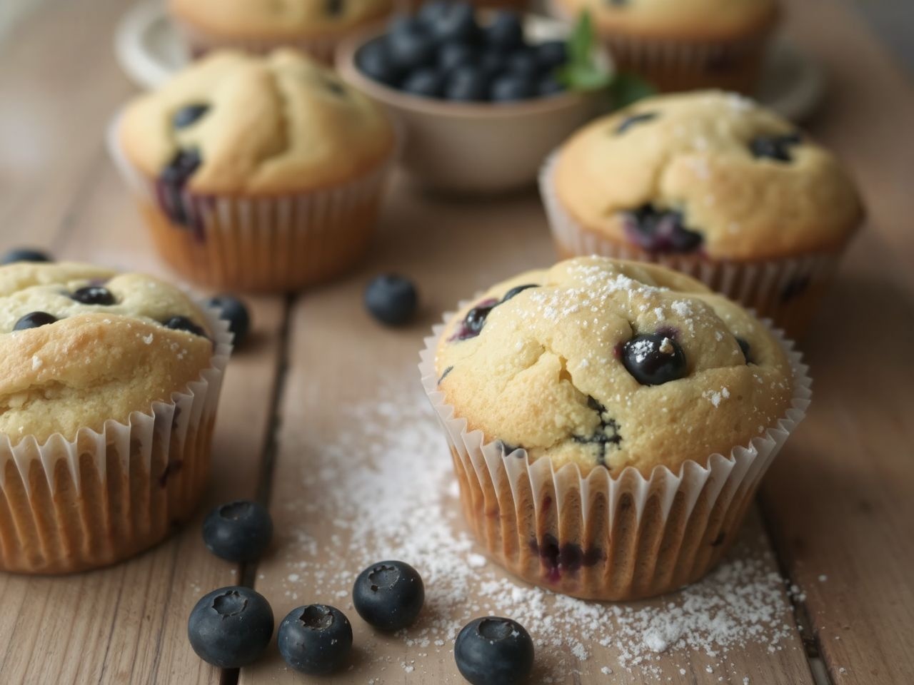 A tökéletes áfonyás muffin titka a friss alapanyagokban rejlik.