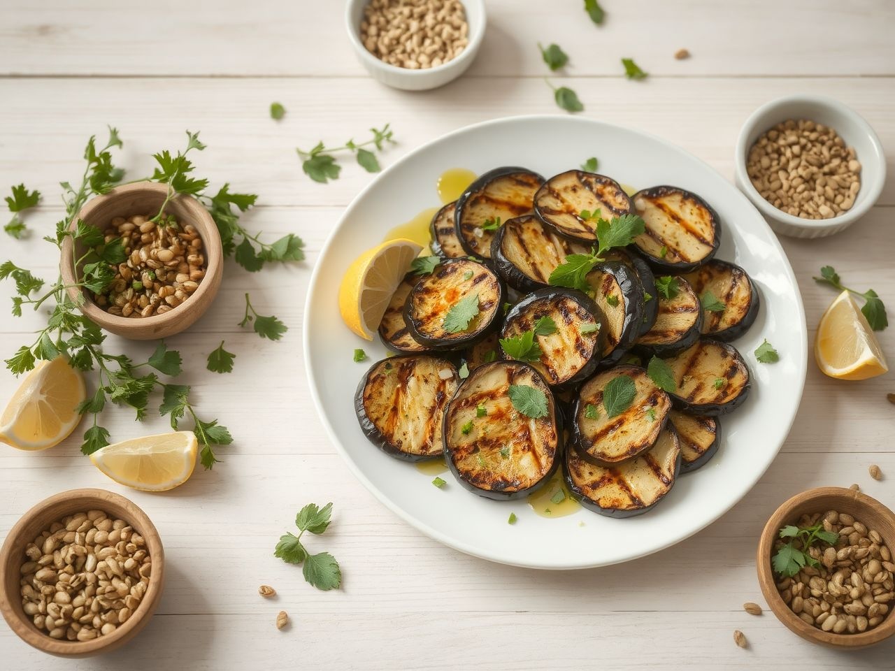 A grillezett padlizsán gazdag rostban és alacsony kalóriában.