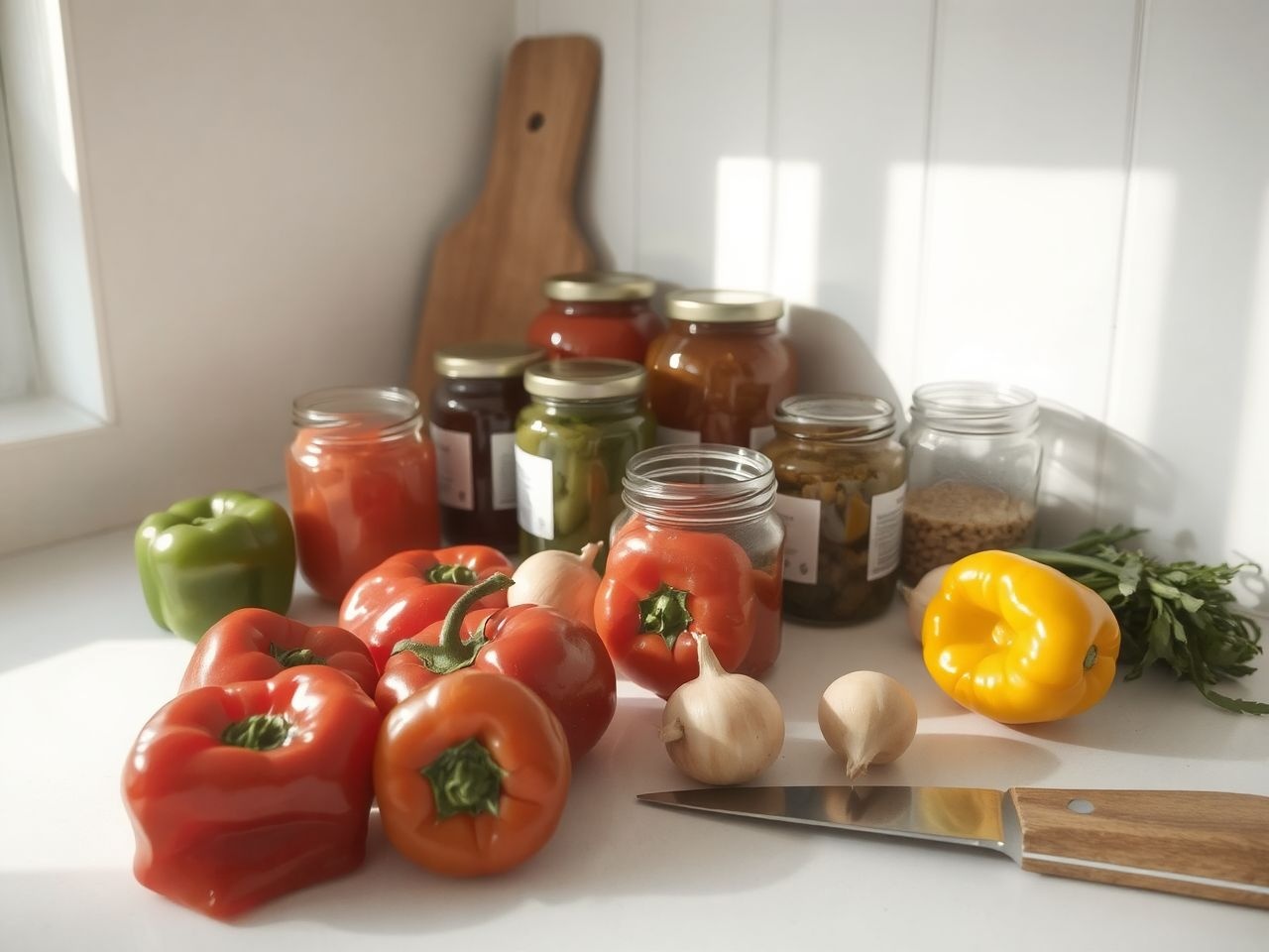 A paprika és paradicsom alapos tisztítása kulcs a tartósításhoz.