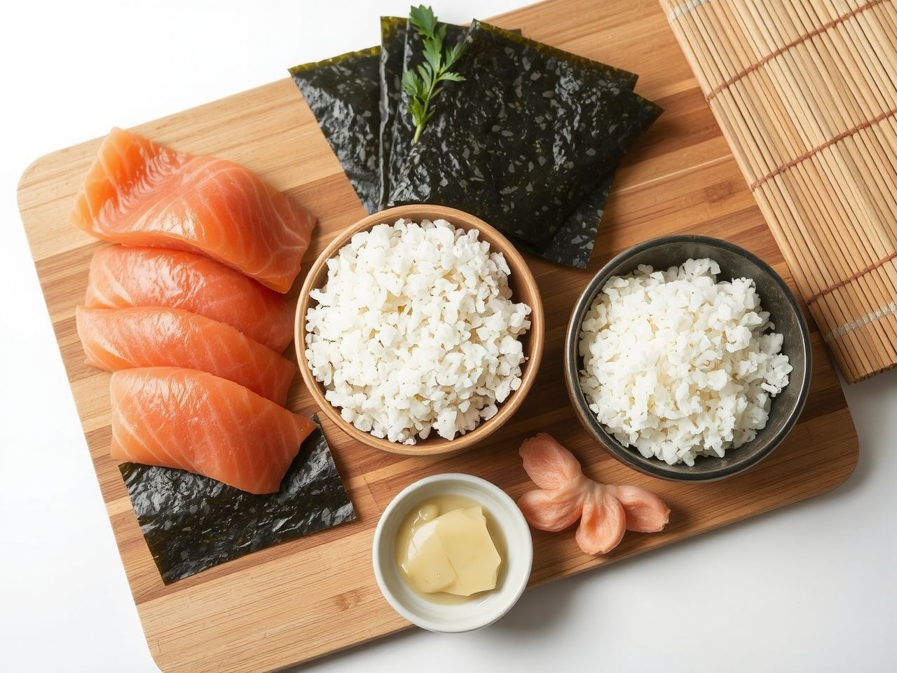 A friss tonhal és japán rizs elengedhetetlenek a sushihoz.