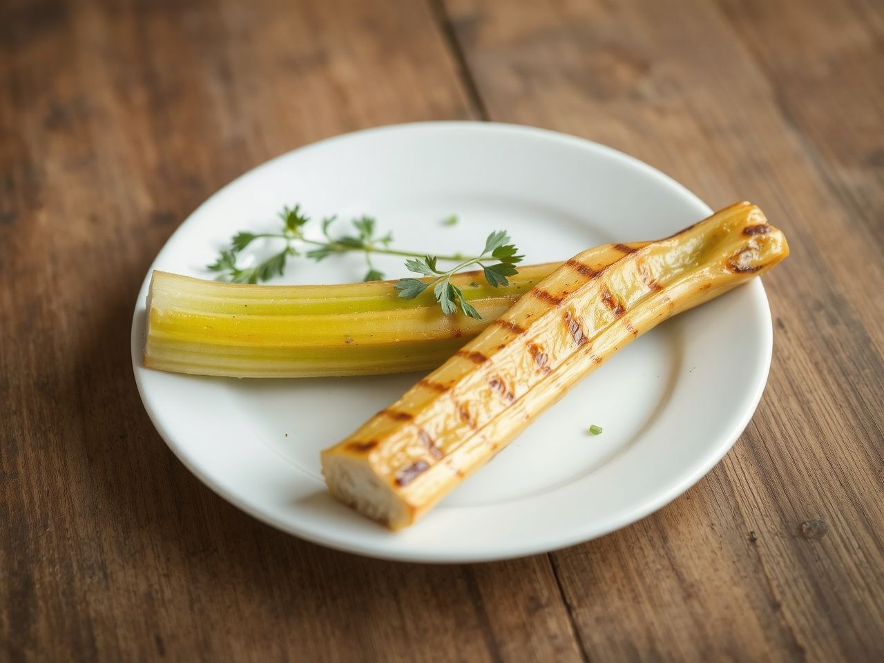 A grillezett zeller fokozza a zöldség természetes, füstös ízét.