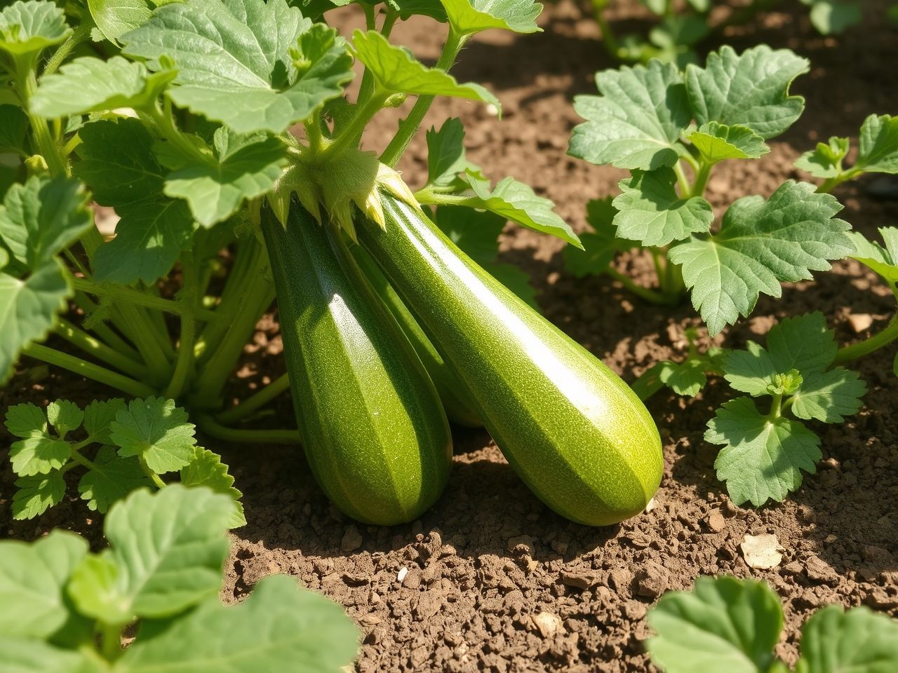 A cukkini napos helyet és bőséges locsolást igényel.