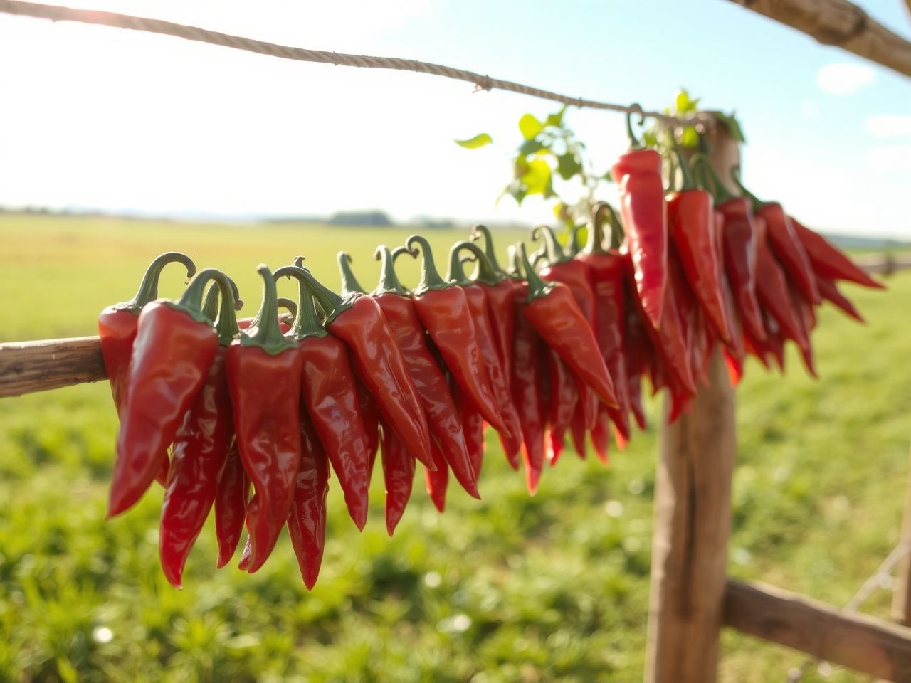 A fűszerpaprika adja Magyarország híres piros színét.