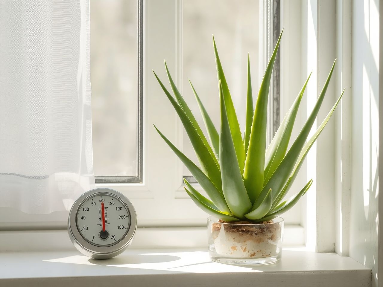 Az aloe vera a világos, 20-25°C-os helyet szereti leginkább.