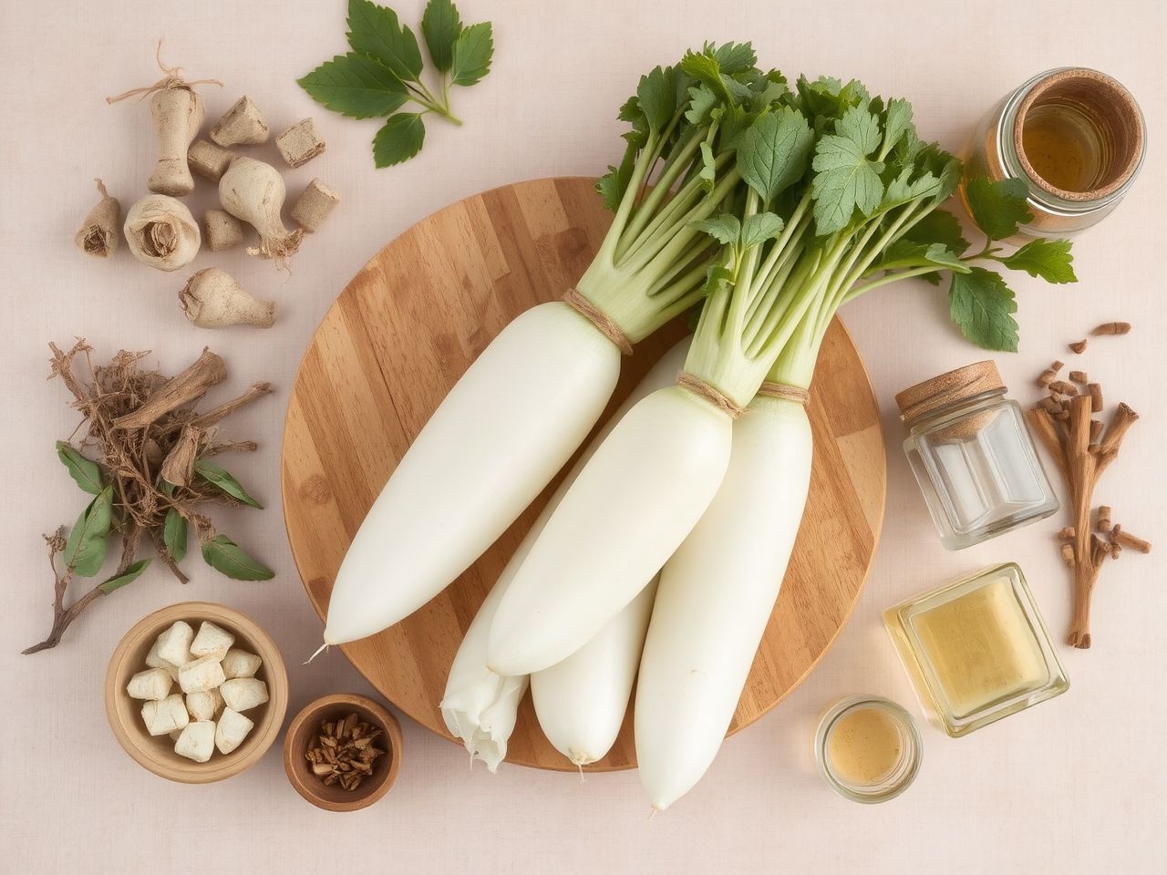 A daikon retek gyulladáscsökkentő hatása a hagyományos gyógyászatban.
