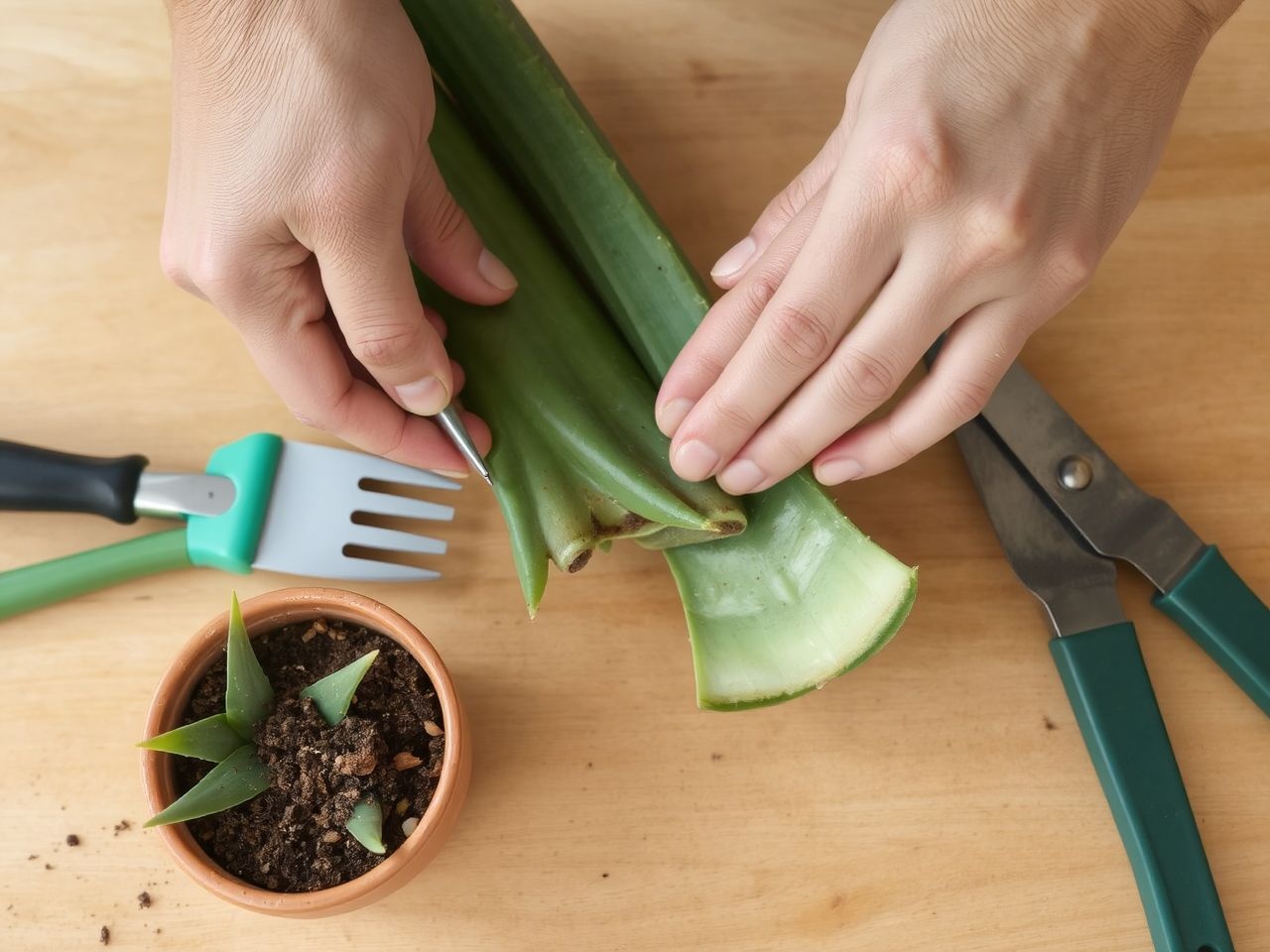 Az aloe vera sarjakkal könnyen szaporítható otthoni körülmények között.
