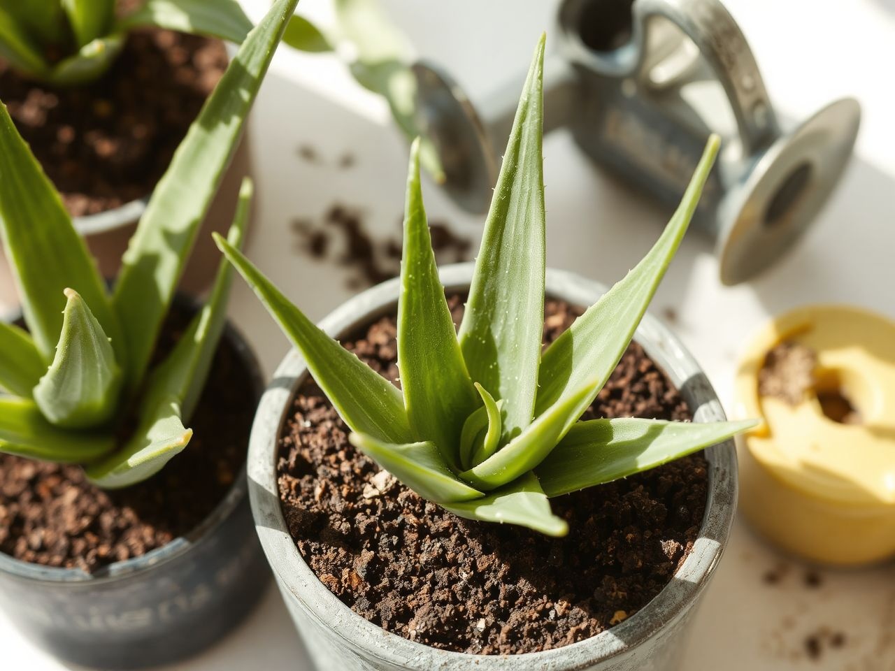 Az aloe vera tápanyagigénye alacsony, rendszeres enyhe trágyázás szükséges.
