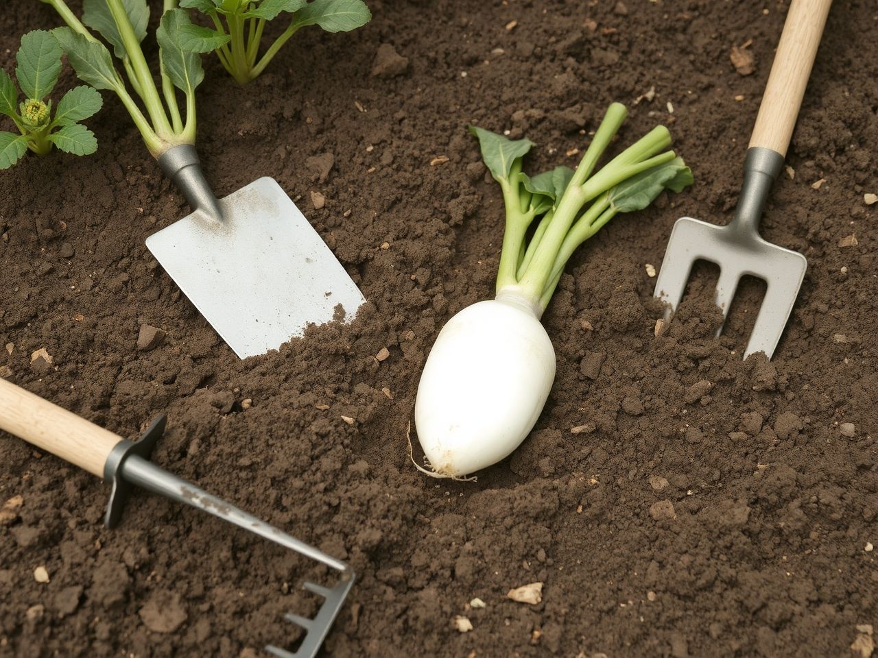 A daikon retek laza, jó vízelvezetésű talajt igényel.