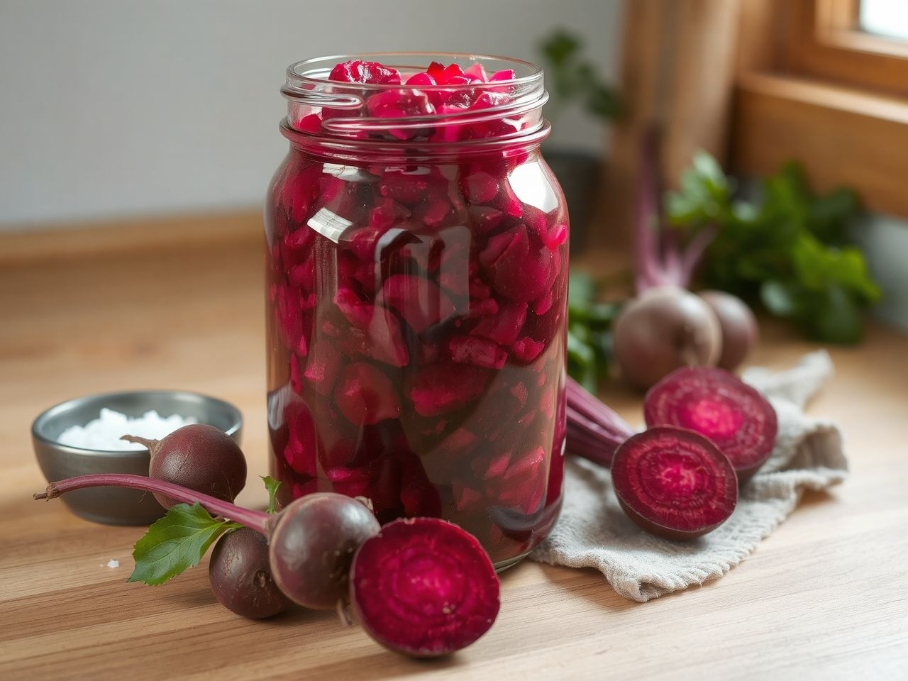 A céklasaláta hűtőben légmentesen tárolva 1-2 hétig friss marad.