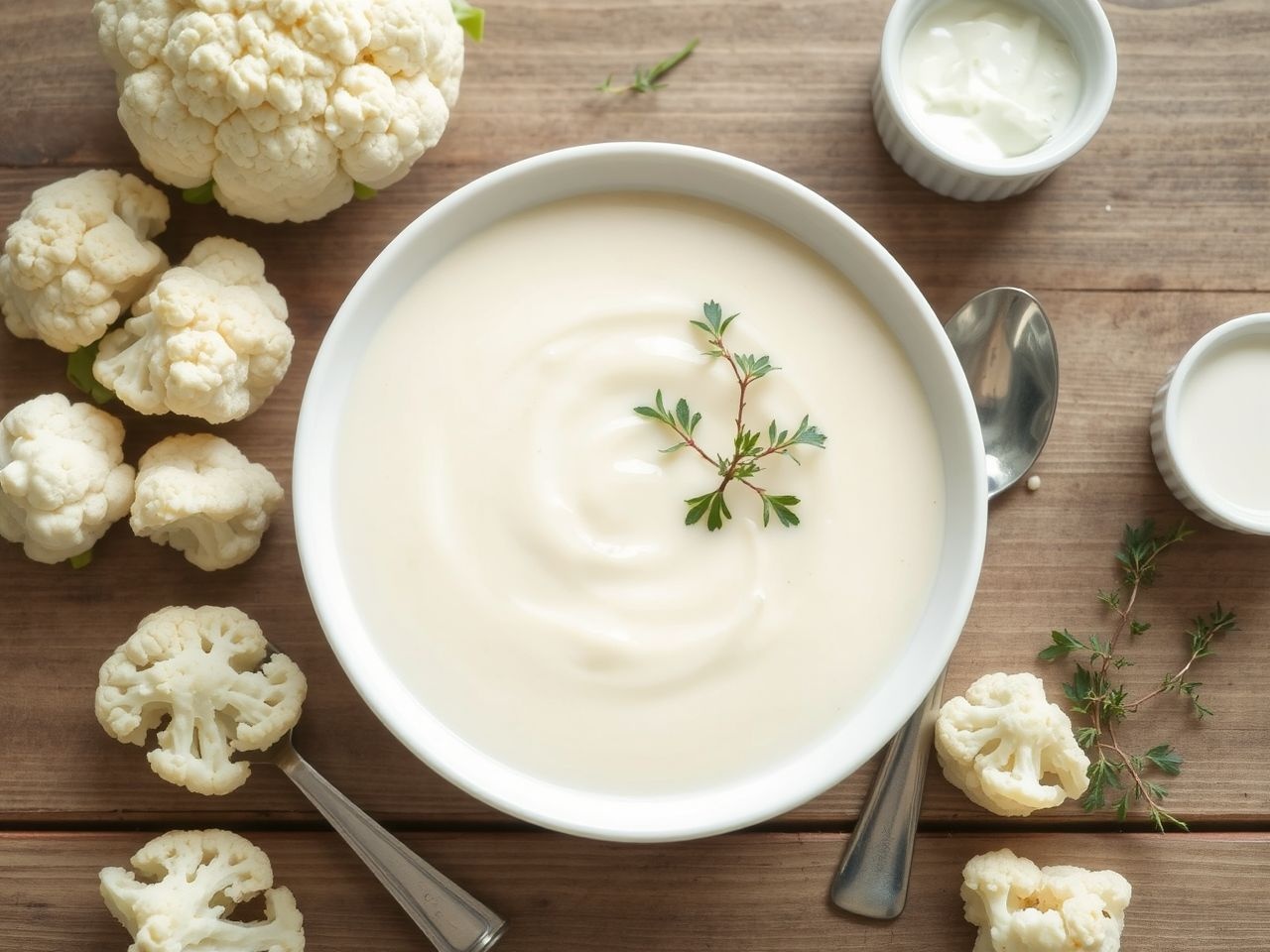 A karfiolkrémleves titka a lassú főzés és friss fűszerek.
