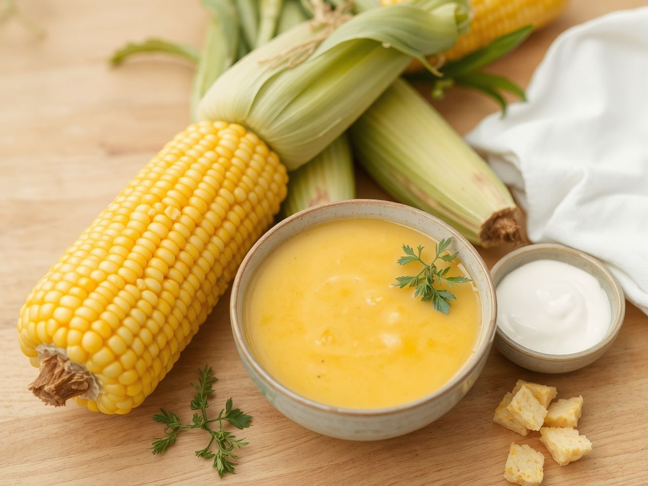 A kukoricalével gazdagított levesek krémességet és természetes édességet kapnak.