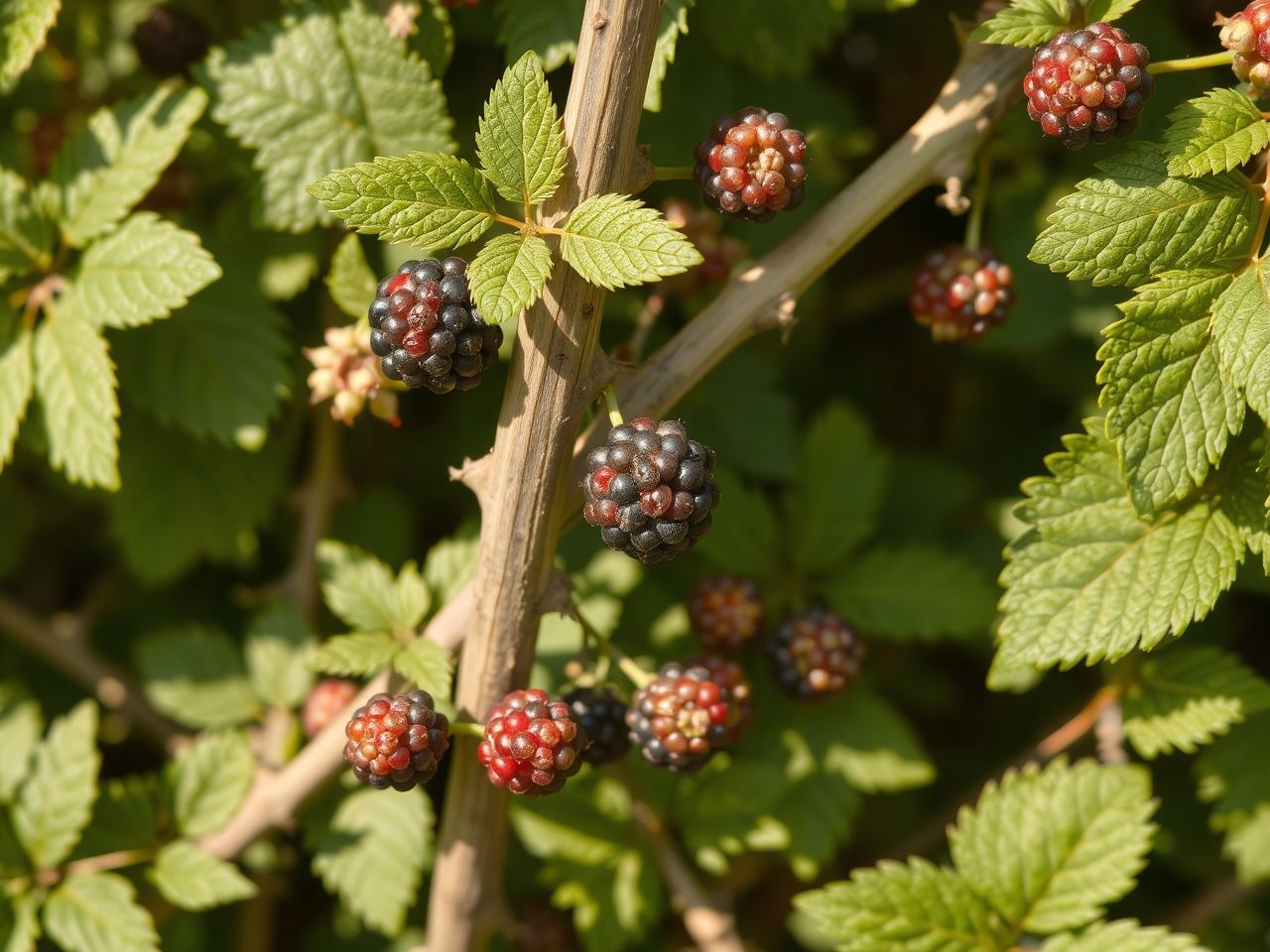 A rendszeres metszés után a szeder gyorsabban regenerálódik.