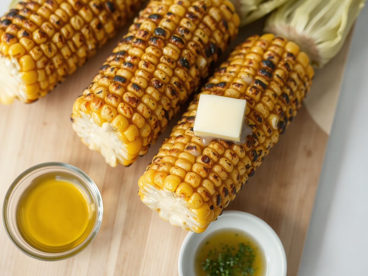 A megfelelő hidratálás és zsiradék teszi szaftossá a grillezett kukoricát.