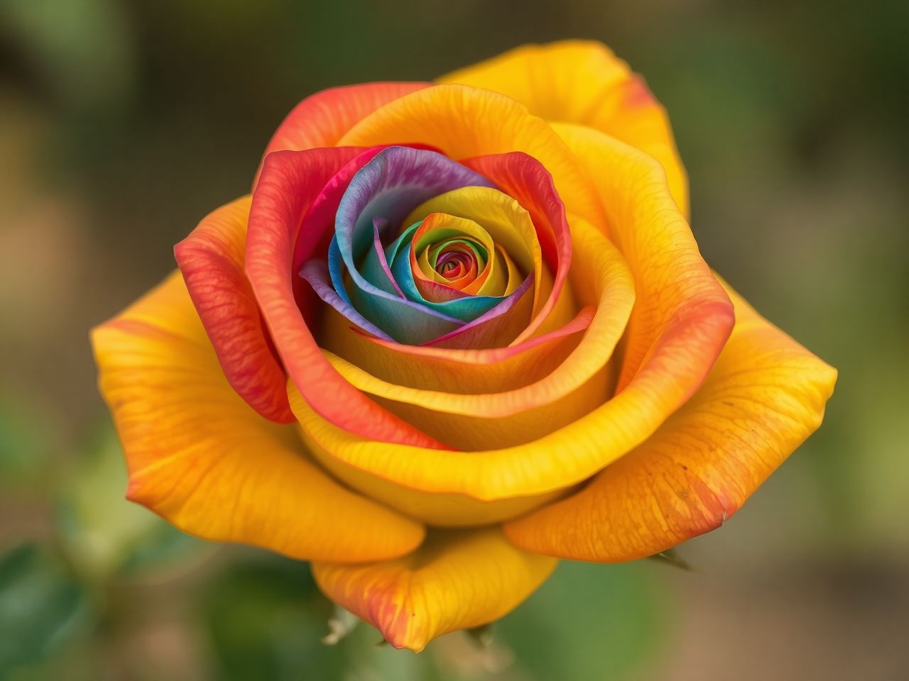 A szivárvány rózsa a remény és boldogság szimbóluma.