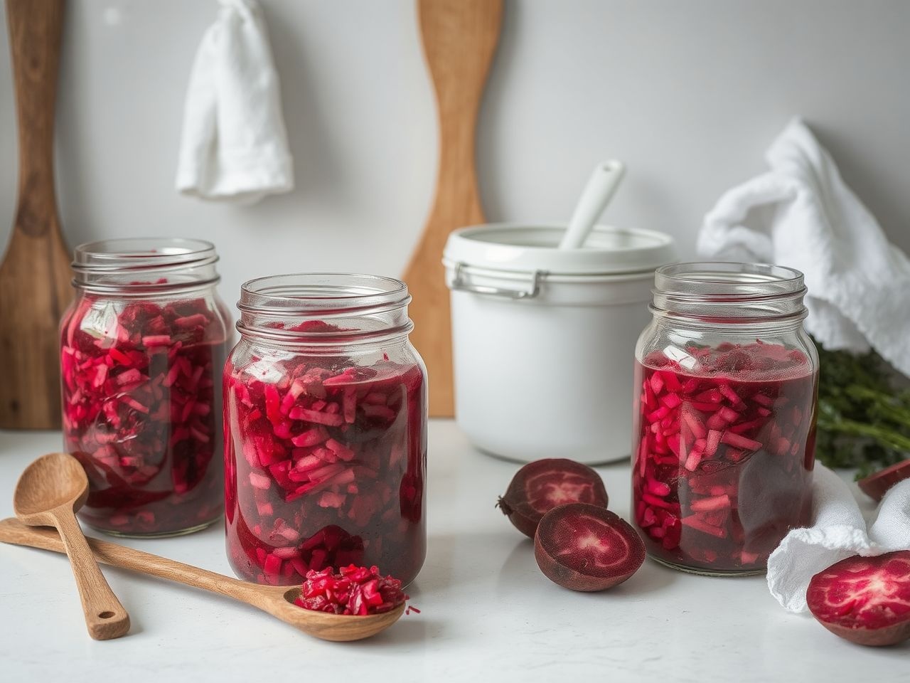 A dunsztolás segít megőrizni a céklasaláta frissességét télen.