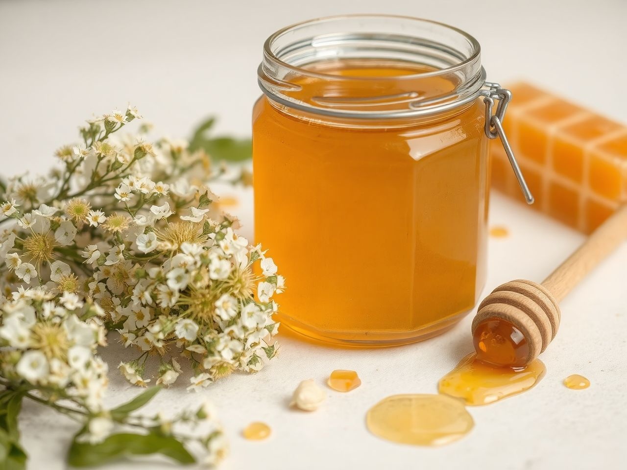 A bodzaméz illata virágos, íze enyhén citrusos és selymes.