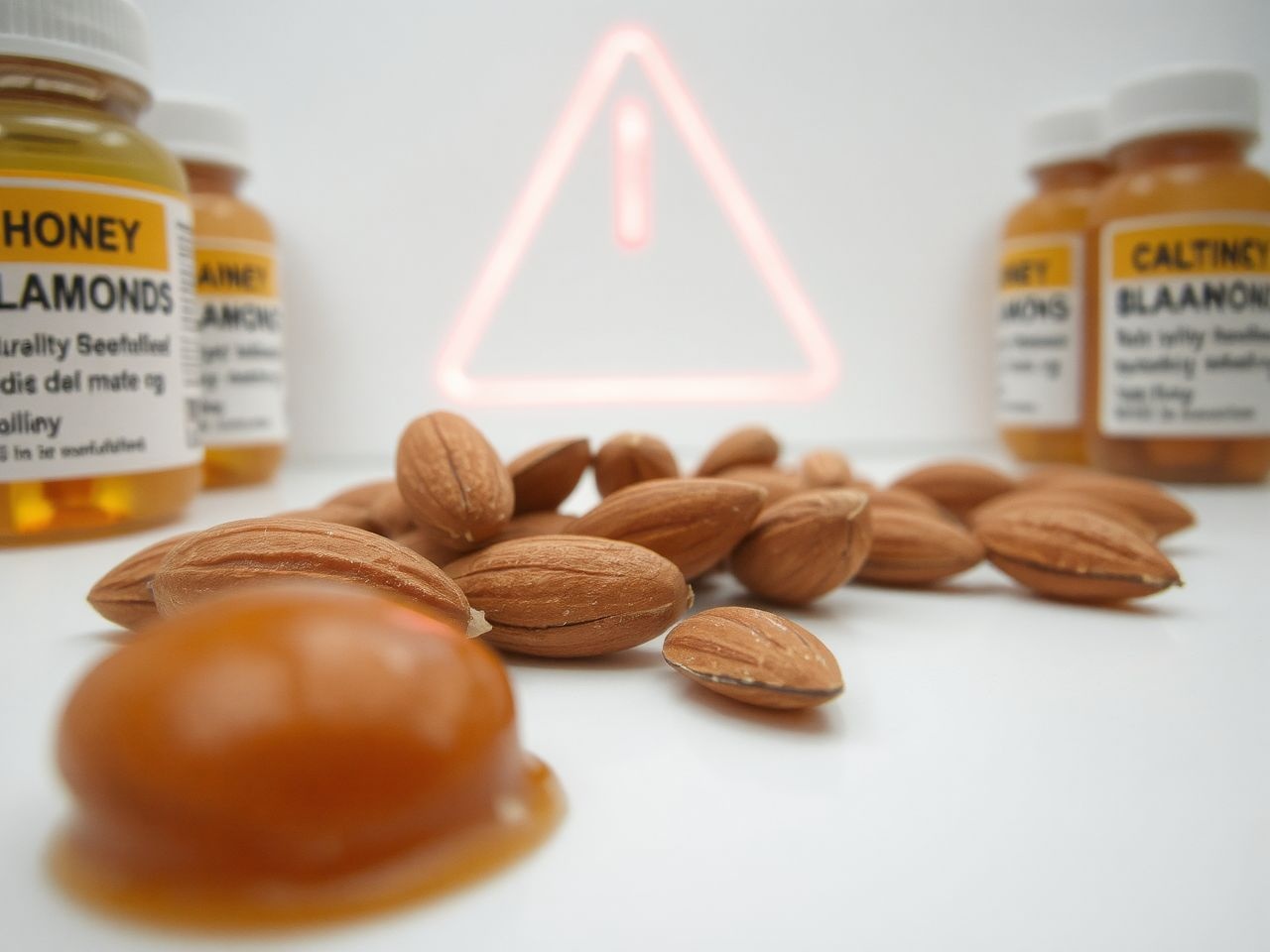 Allergiások kerüljék a mézben érlelt mandula fogyasztását.