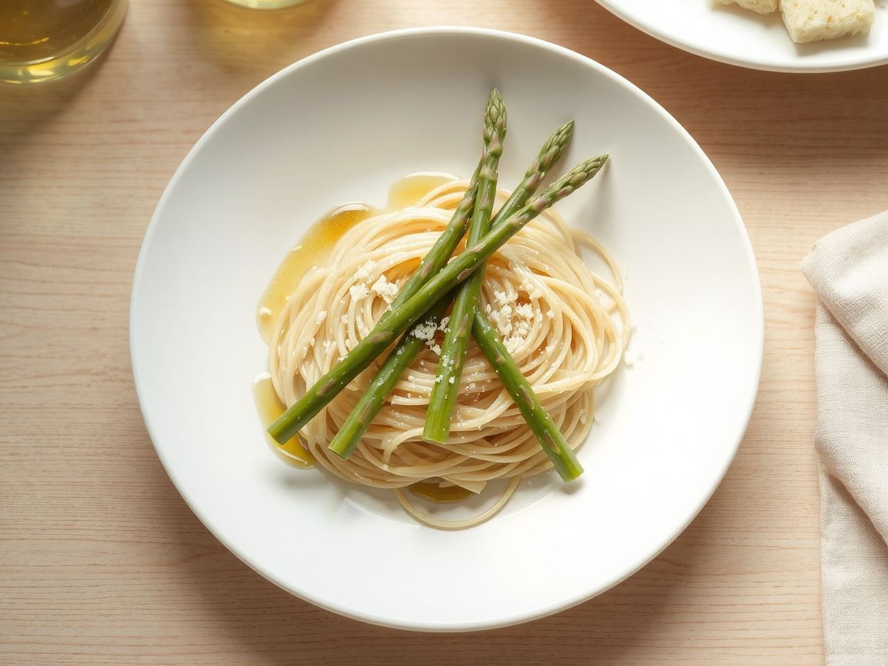 A spárgás tészta percek alatt elkészíthető, friss ízekkel.