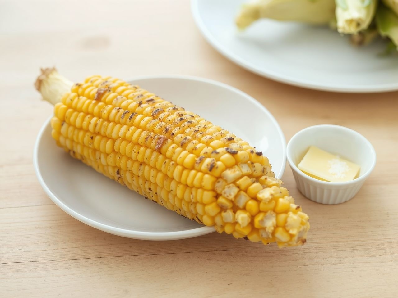 A friss kukoricát sózott vízben főzzük az íz fokozásához.