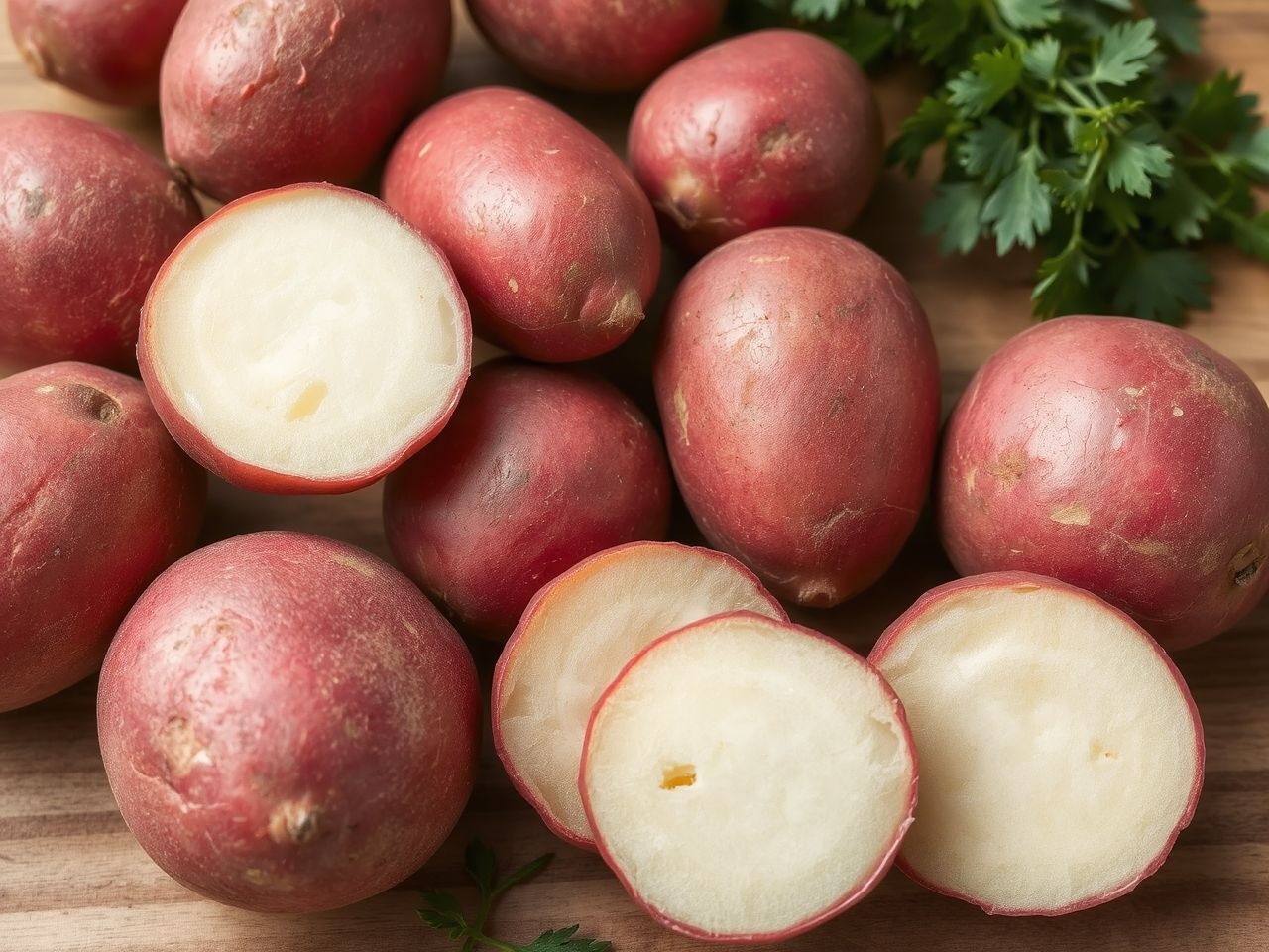 A Cristina burgonya gazdag C-vitaminban és antioxidánsokban, erősítve az immunrendszert.