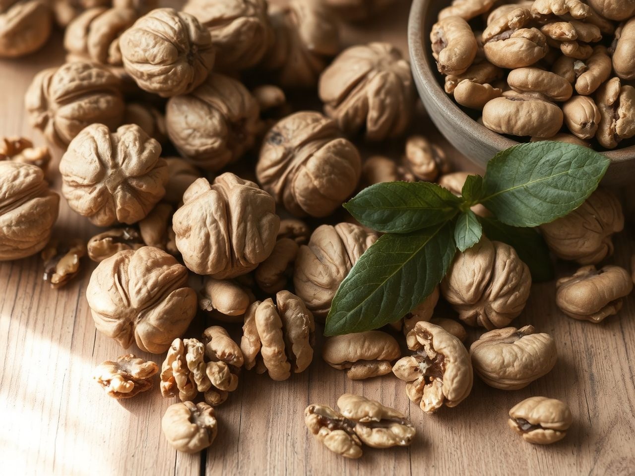 A dió antioxidánsai támogatják a szív egészségét és agyműködést.