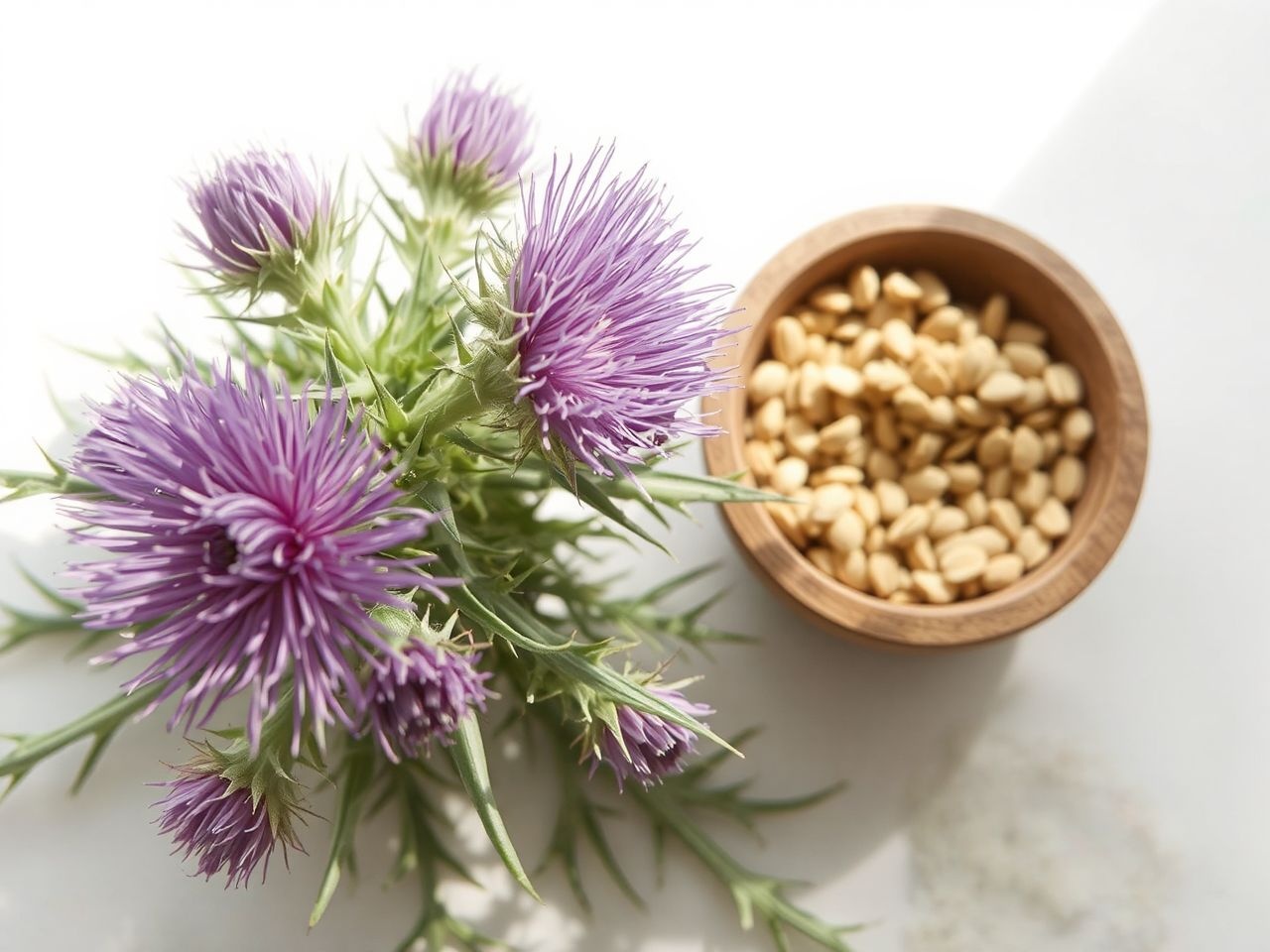 A máriatövis serkenti az anyagcserét és zsírégetést.