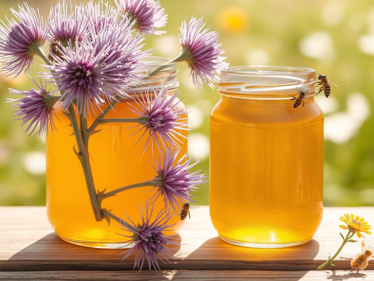 A máriatövis méz fenntartható méhészet révén őrzi egészségünket.