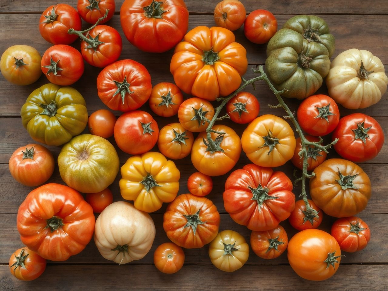 A paradicsom több ezer fajtája különböző színekben és formákban létezik.