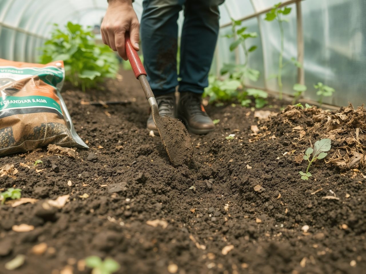 A talaj mélylazítása javítja az uborka gyökérfejlődését és tápanyag-ellátását.