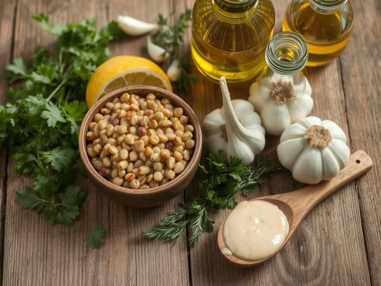 A főtt lencse és fűszerek adják a tökéletes ízt.